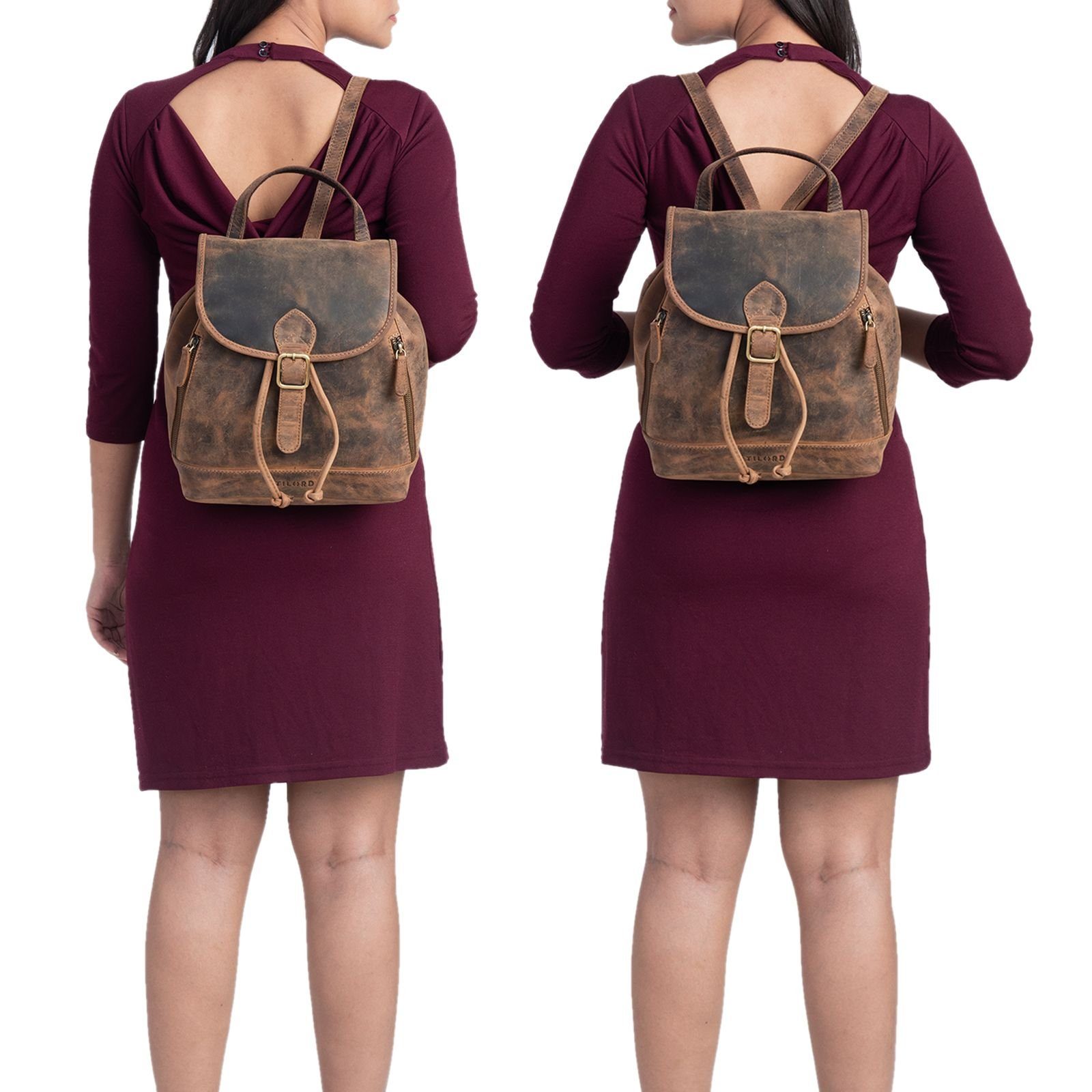 STILORD Cityrucksack "Allison" Rucksack Damen Modern Leder günstig online kaufen