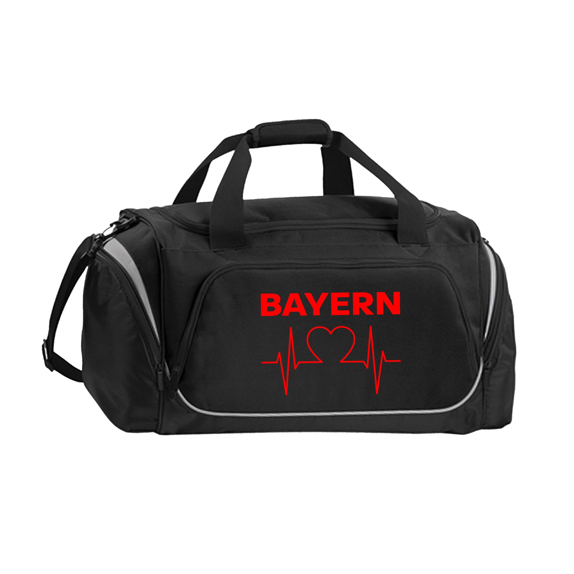 multifanshop Sporttasche Bayern - Herzschlag - Tasche