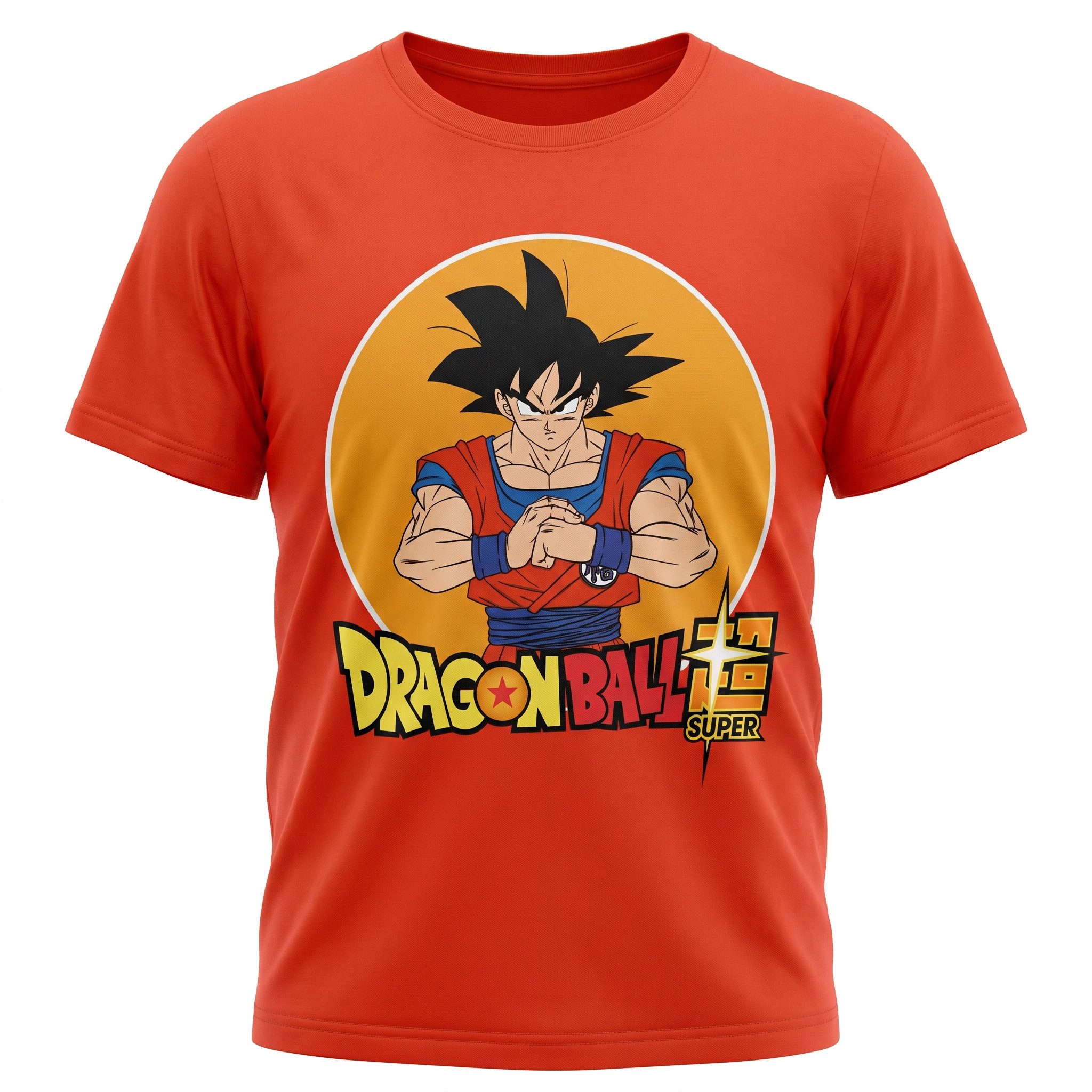 Dragon Ball Print-Shirt Anime Dragonball Super Goku Jungen kurzarm T-Shirt 100% Baumwolle, 116 -152