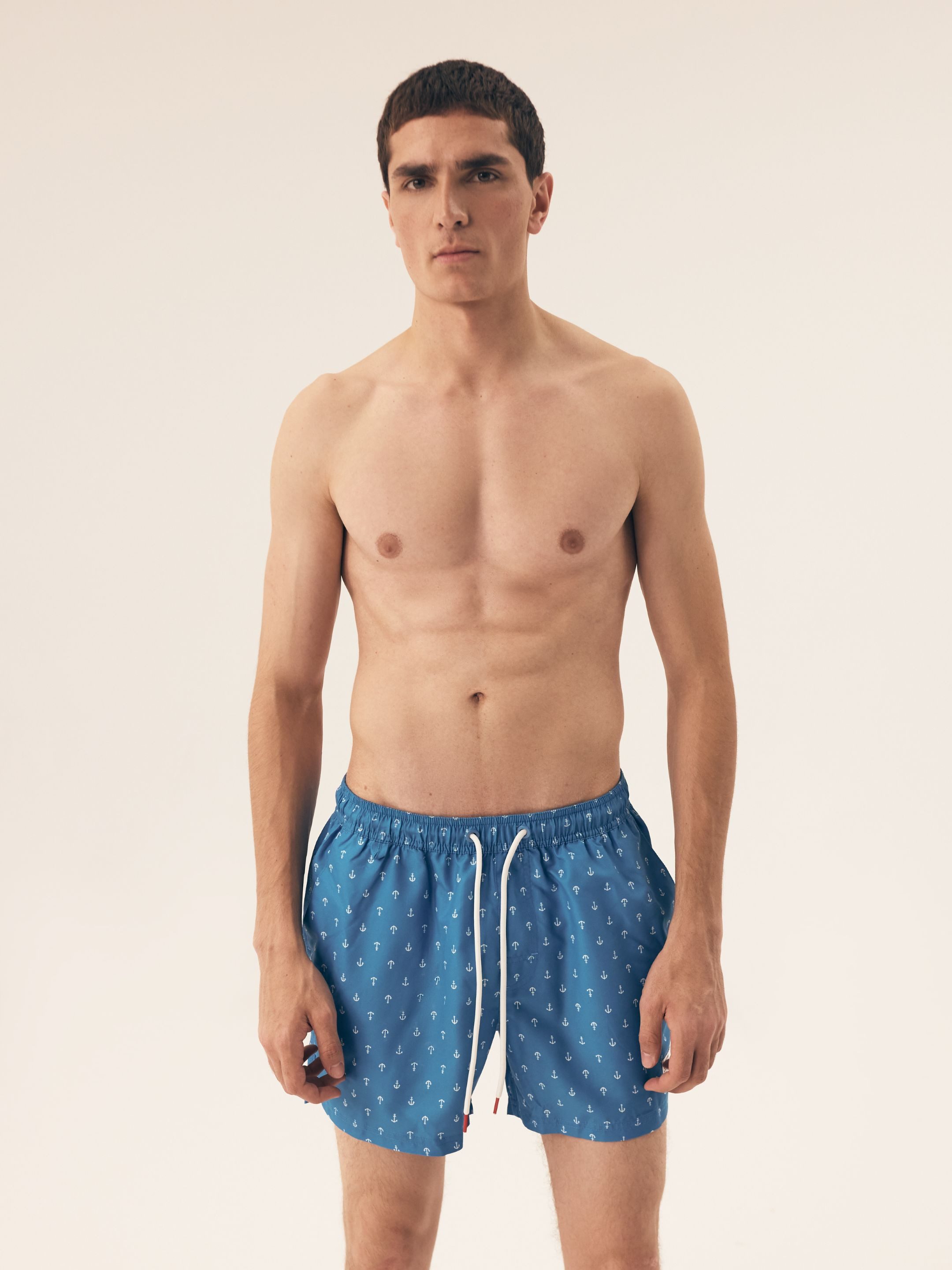 Henderson Badeshorts Badehose Leichte schnelltrocknendem Polyester gemustert Rook (1-St)
