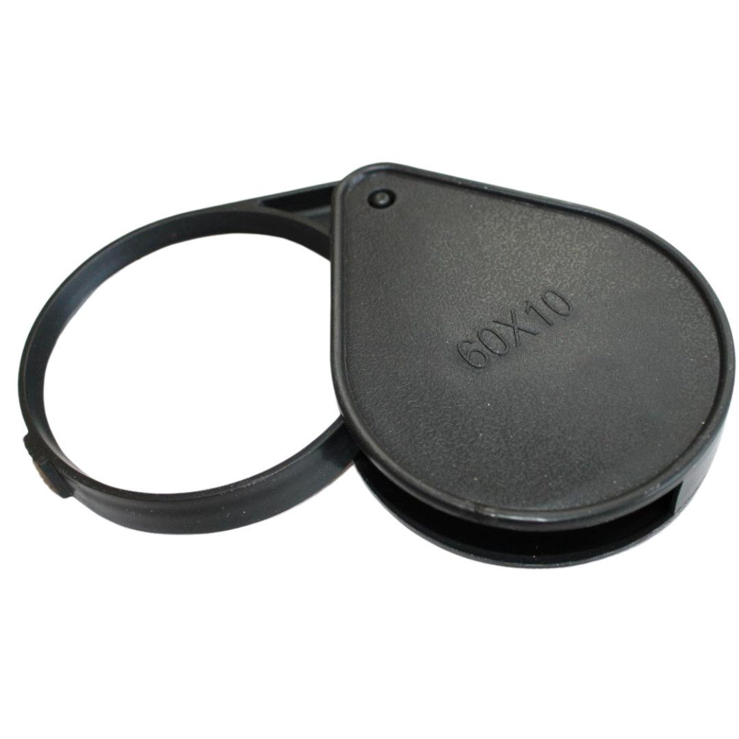 RACEL Handlupe Lupe 3 fach Einschlagslupe Faltlupe Handlupe Leselupe, Faltbar, präzise