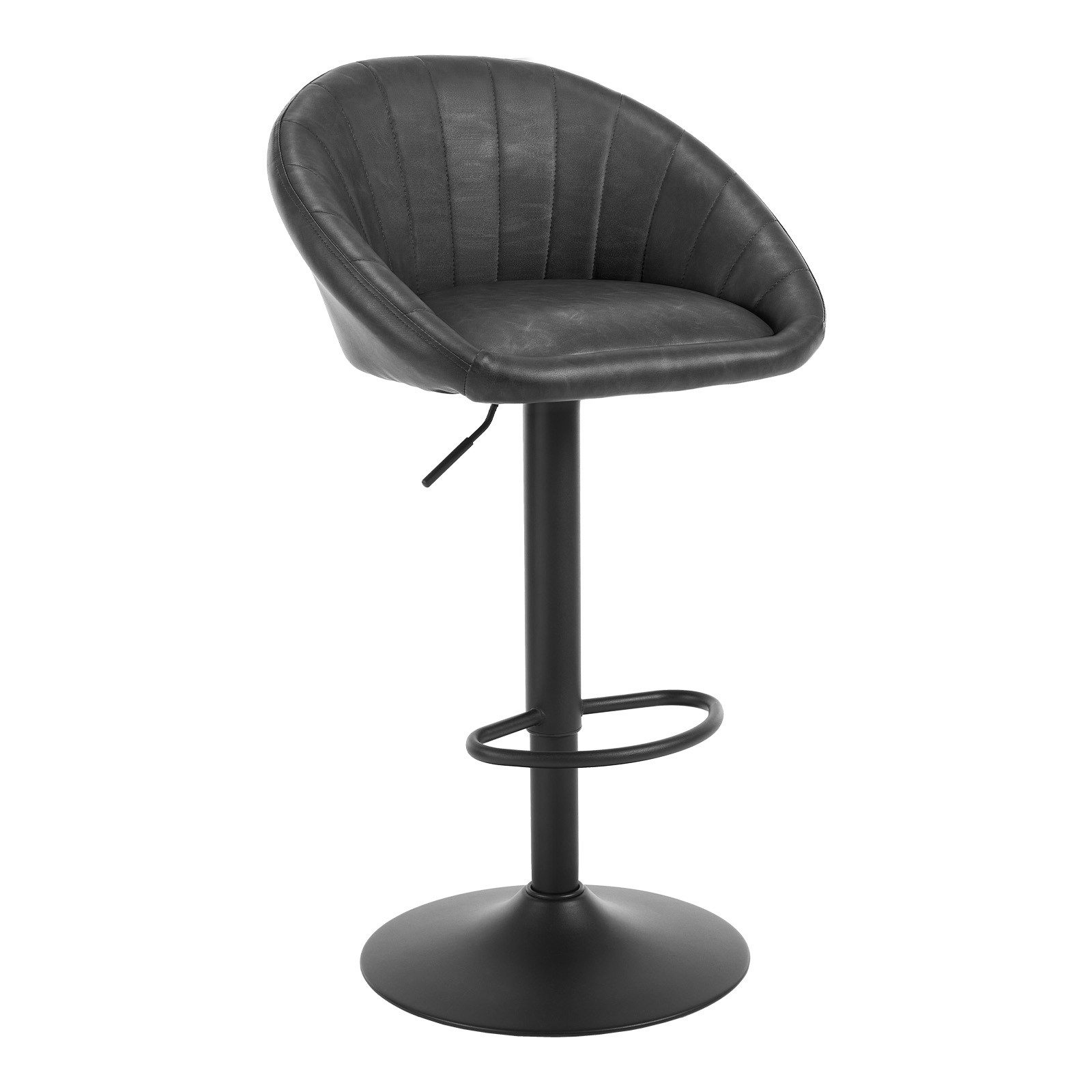 Woltu Barhocker (1 St), küchenhocker höhenverstellbar, Ergonomischer Stuhl, Kunstleder