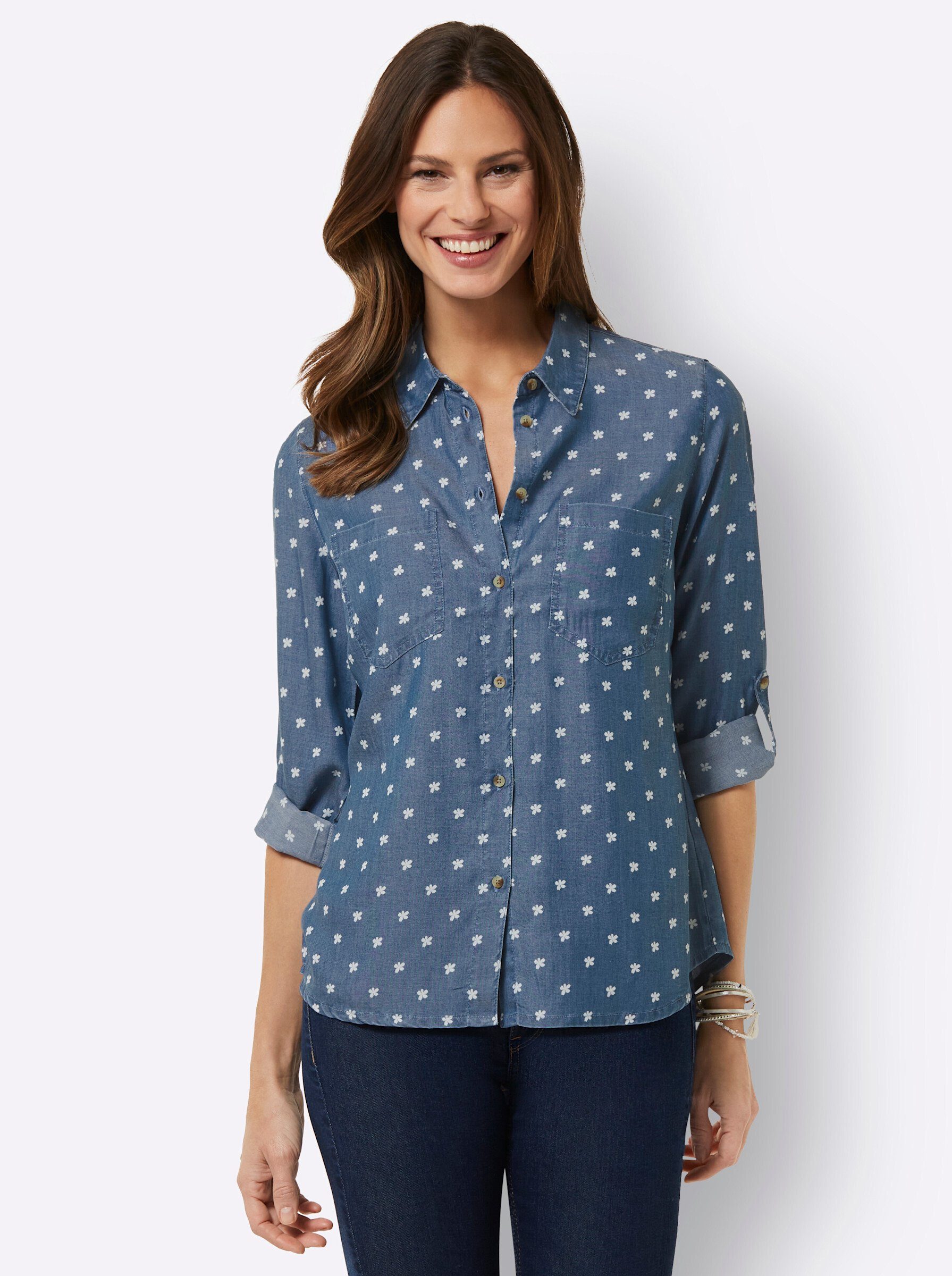 Klassische Bluse Hemdbluse