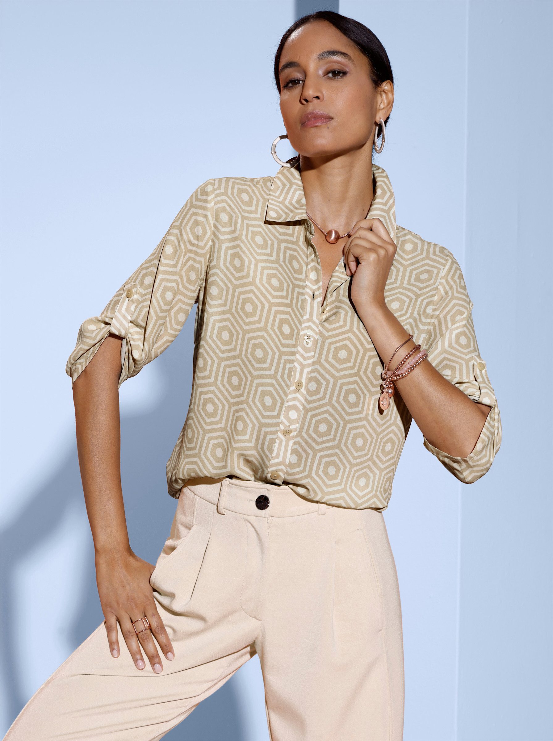 creation L Klassische Bluse Bluse 3/4-Arm günstig online kaufen