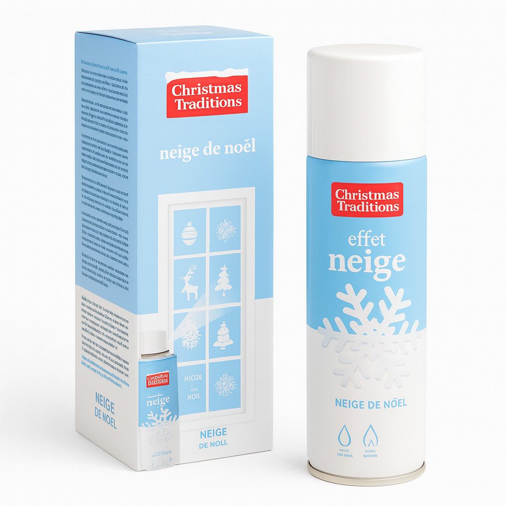 what the shop Streudeko Deko-Set Schneespray 150 ml + 8 Weihnachts-Schablon günstig online kaufen