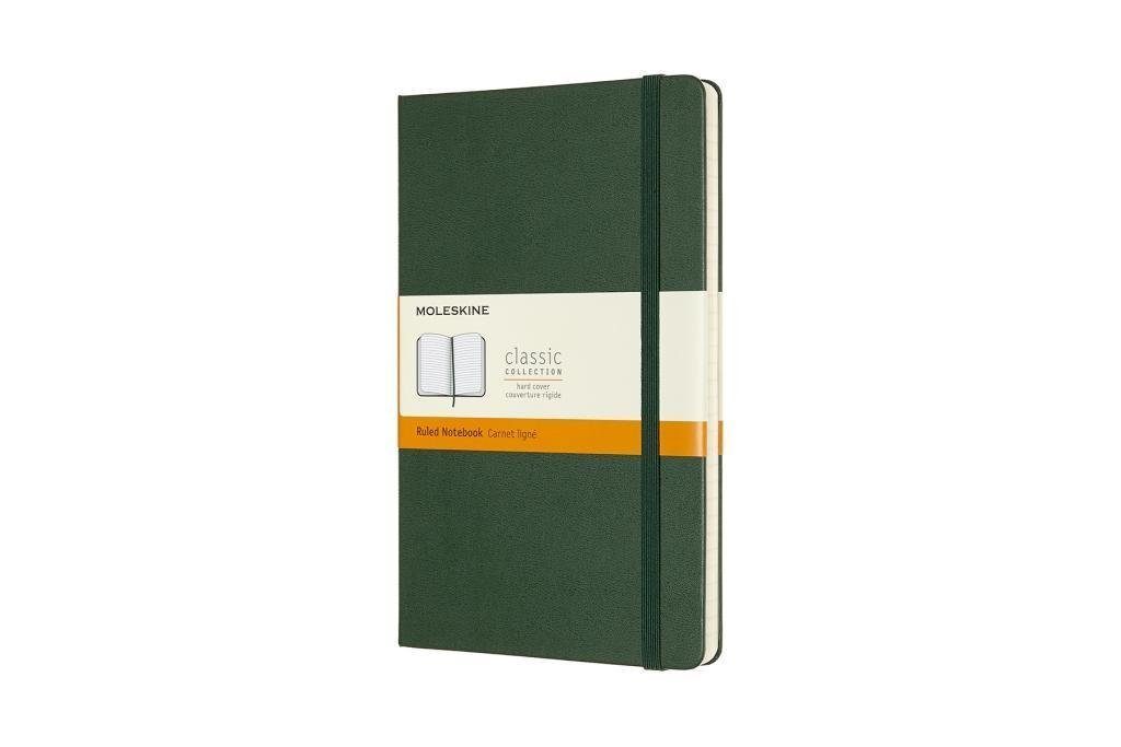 MOLESKINE Notizbuch Moleskine Notizbuch, Large/A5, Liniert, Hard Cover, Myrtengrün