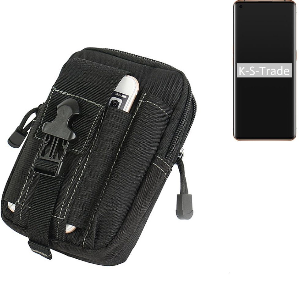 K-S-Trade Handyhülle für Oppo Find X2 Pro, Gürtel Tasche Gürteltasche Holster Schutz Hülle Handy Hülle