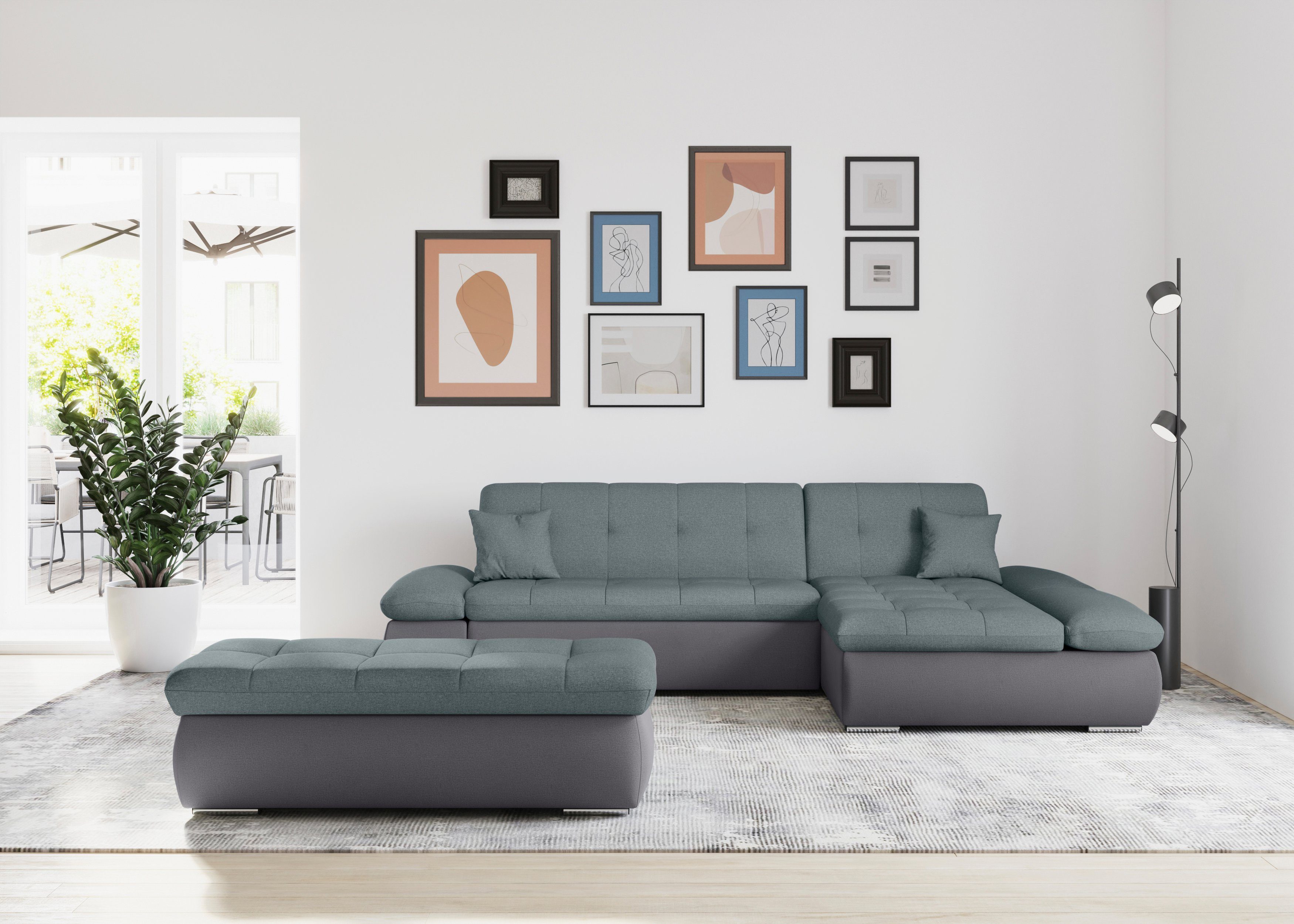 DOMO collection Ecksofa Moric, L-Form, XXL-Sofa günstig online kaufen