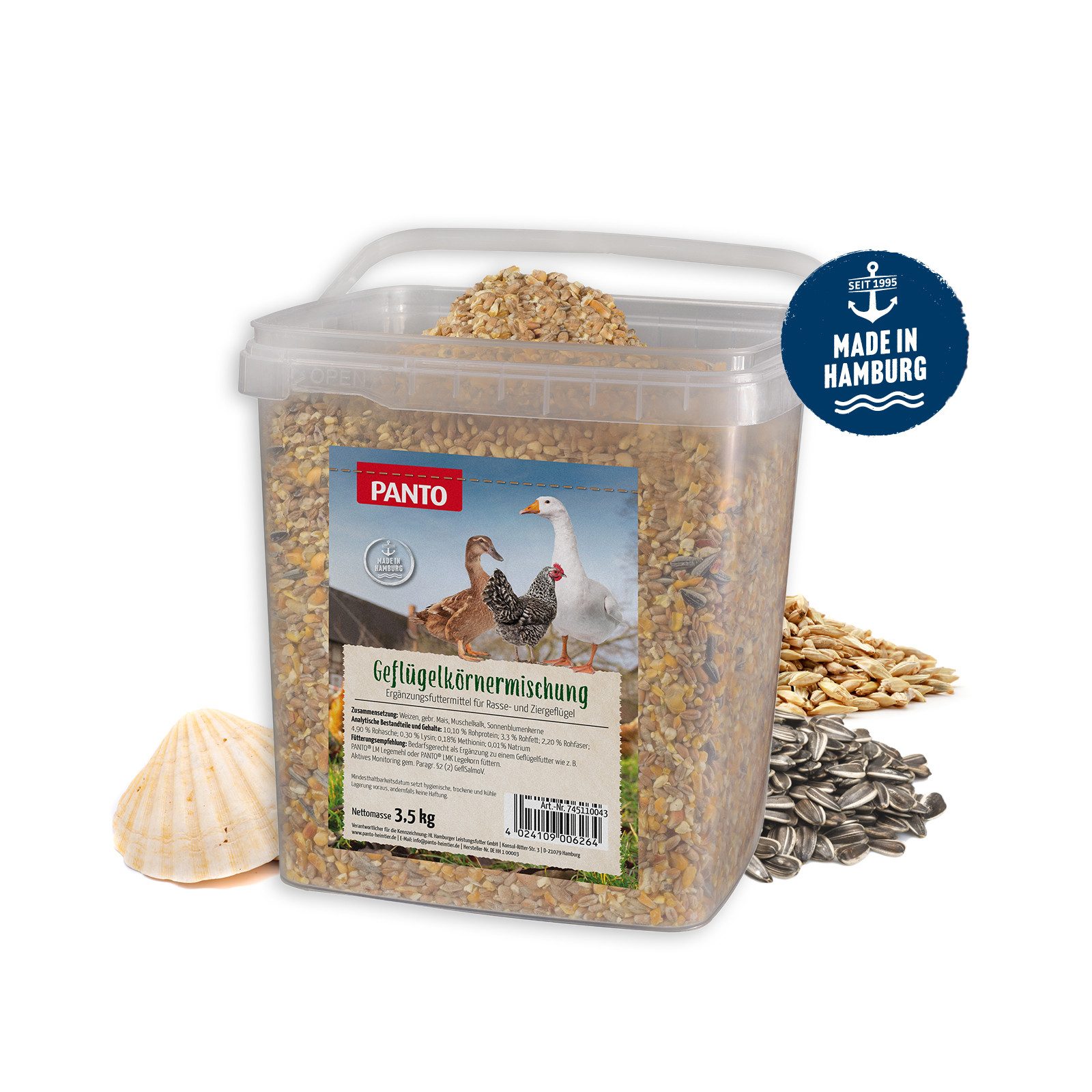 PANTO GKM Geflügelkörnermischung 3.5kg, GKM Geflügelkörnermischung