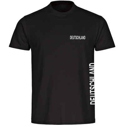 multifanshop T-Shirt Herren Deutschland - Brust & Seite - Männer