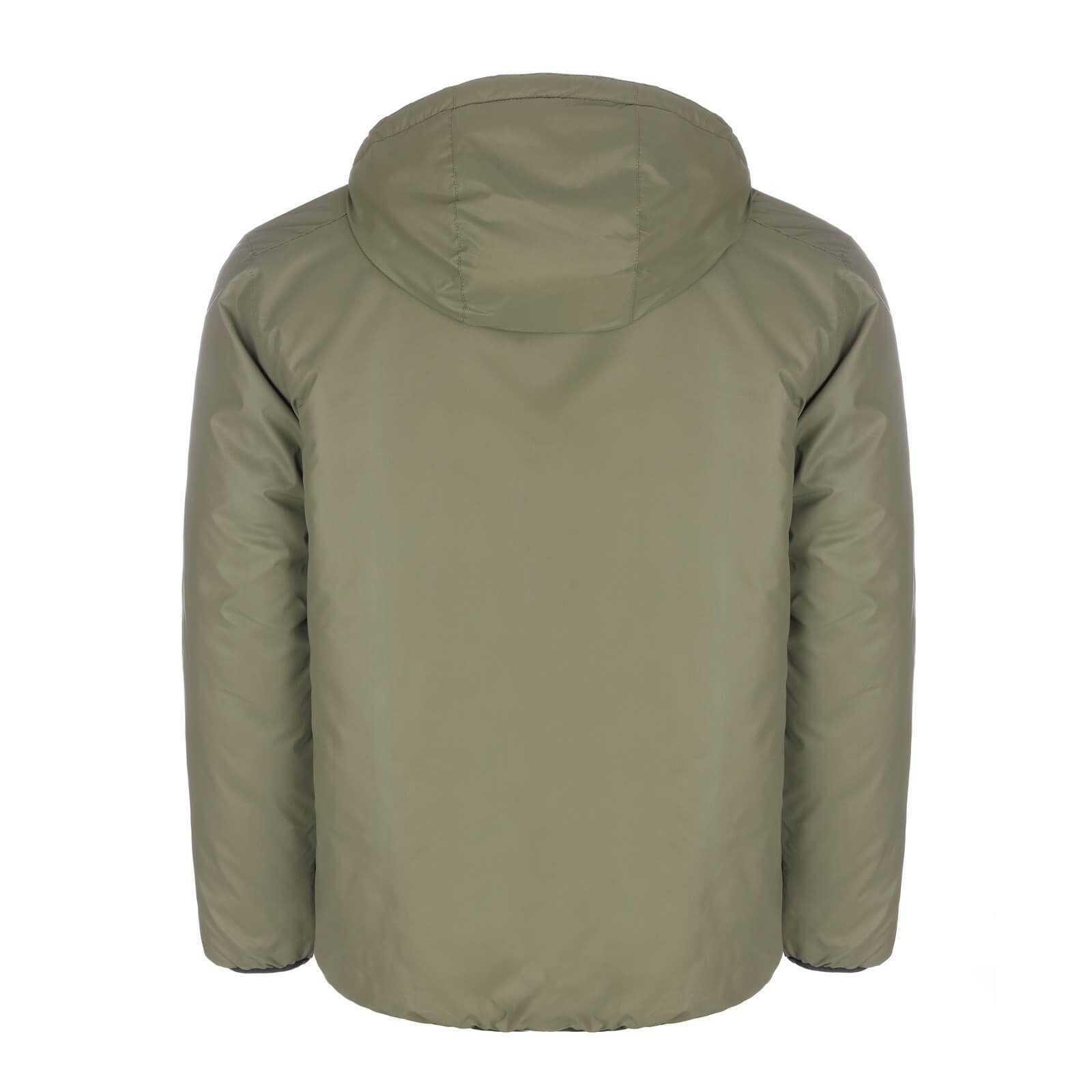 Coastguard Winterjacke Herren Jacke wattiert mit Kapuze und Kontrast-Reißve günstig online kaufen