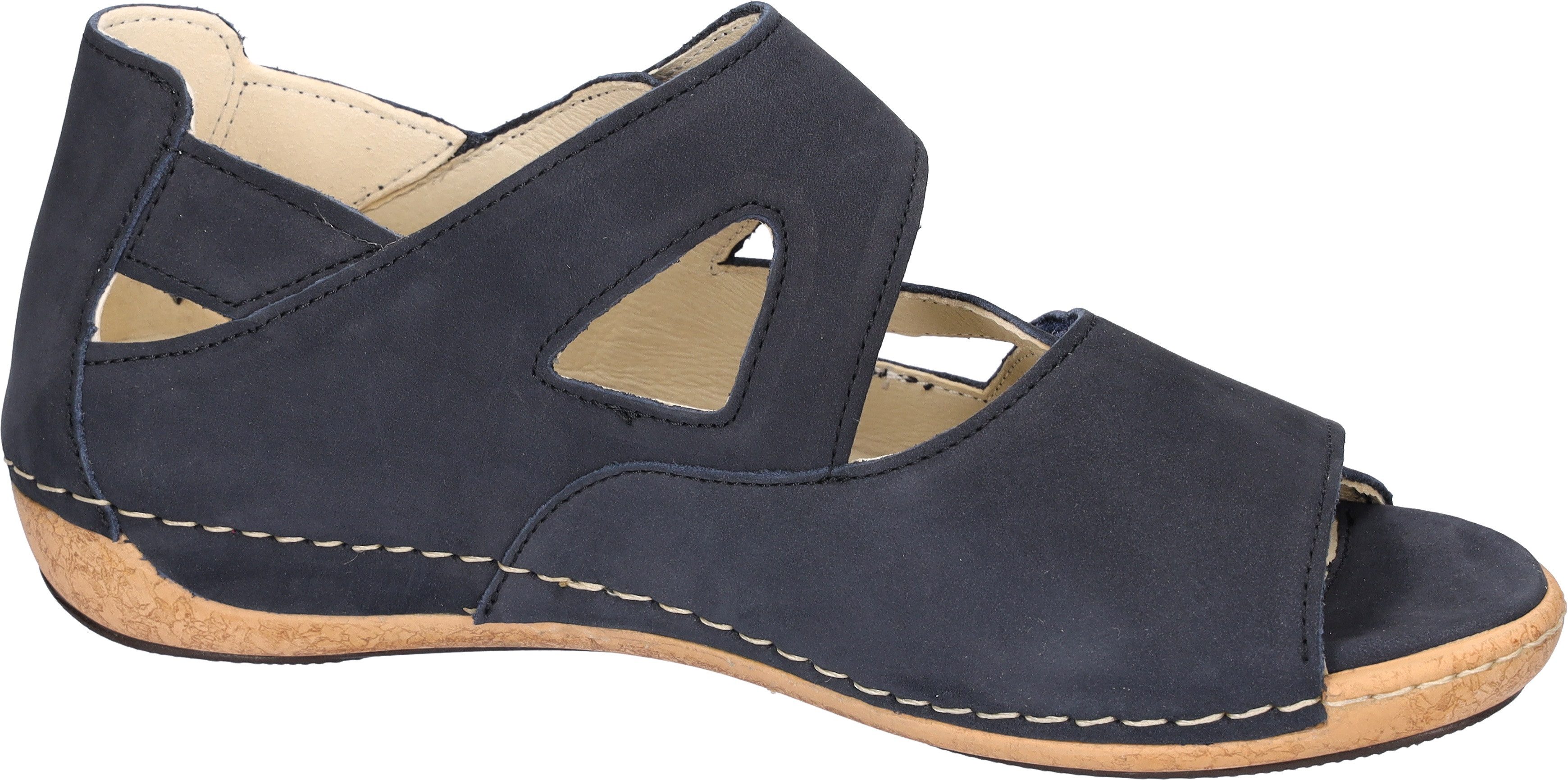 Waldläufer HELIETT Sandale, Keilsandalette, Sommerschuh, Komfortschuh, Klettverschlüsse, H-Weite