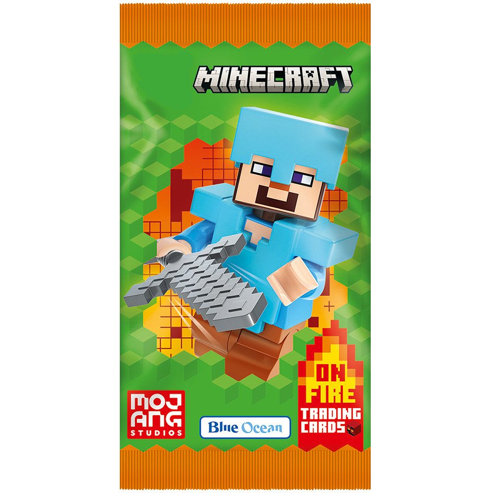 Blue Ocean Sammelkarte Minecraft S3 Cards - 1 Blister (zufällige Ausw) + collect-it Hüllen