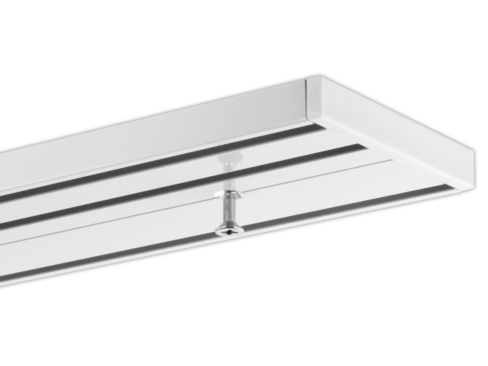 Gardineum Gardinenschiene System Objektschiene, 3-läufig, vorgebohrt, ab 2 günstig online kaufen