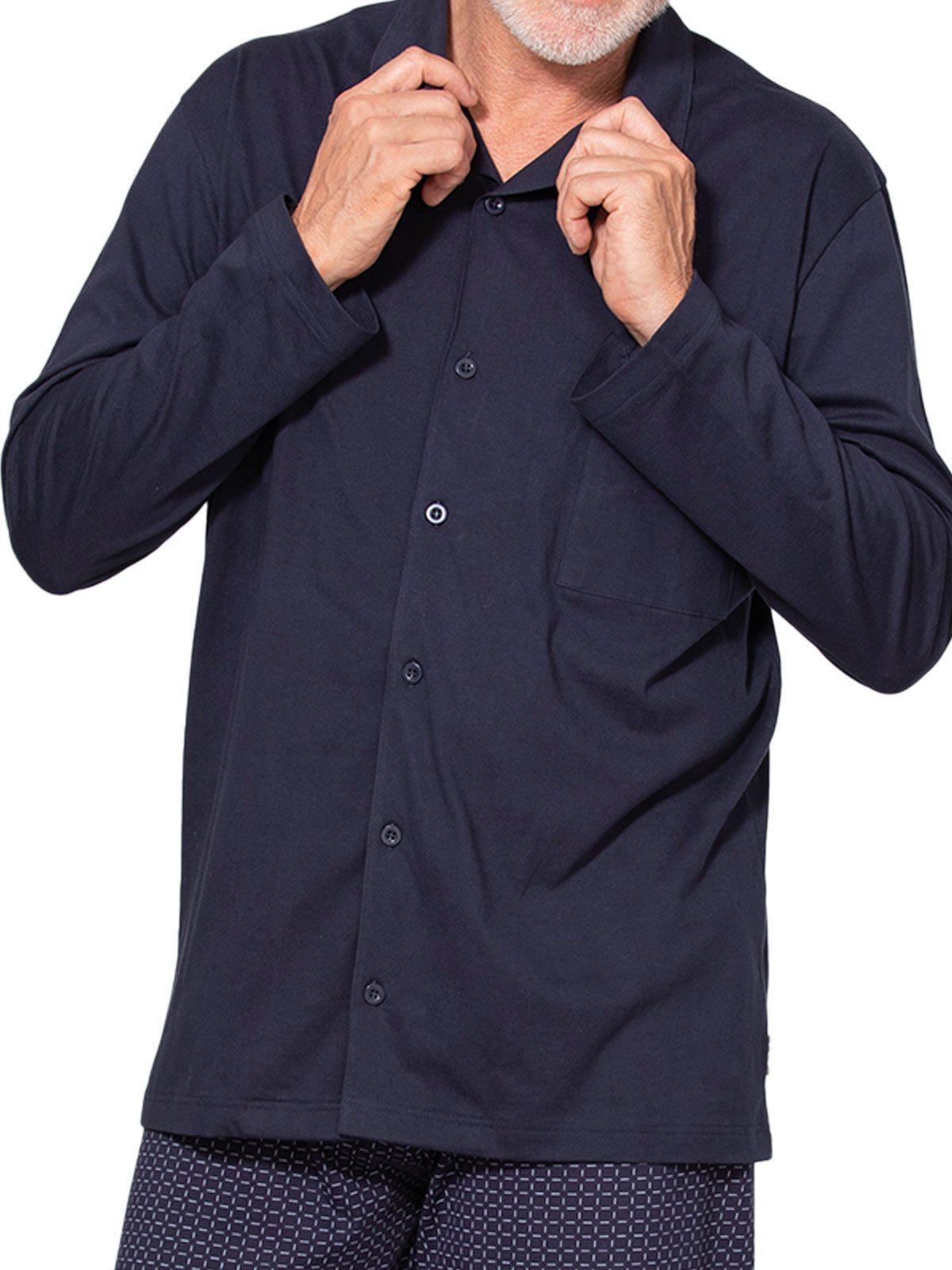 ESGE - Die Wäsche-Macher Pyjama Herren Pyjama lang Nachtwäsche (Stück, 1 tl günstig online kaufen