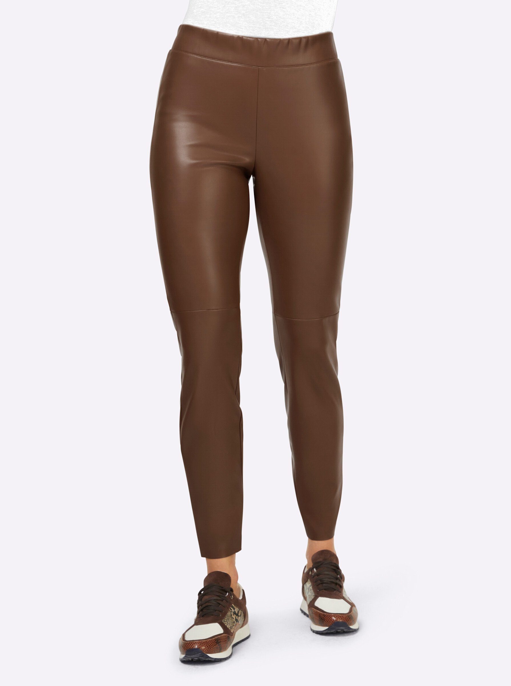 heine Jerseyhose Lederimitat-Leggings Innenbeinlänge ca.71 cm günstig online kaufen