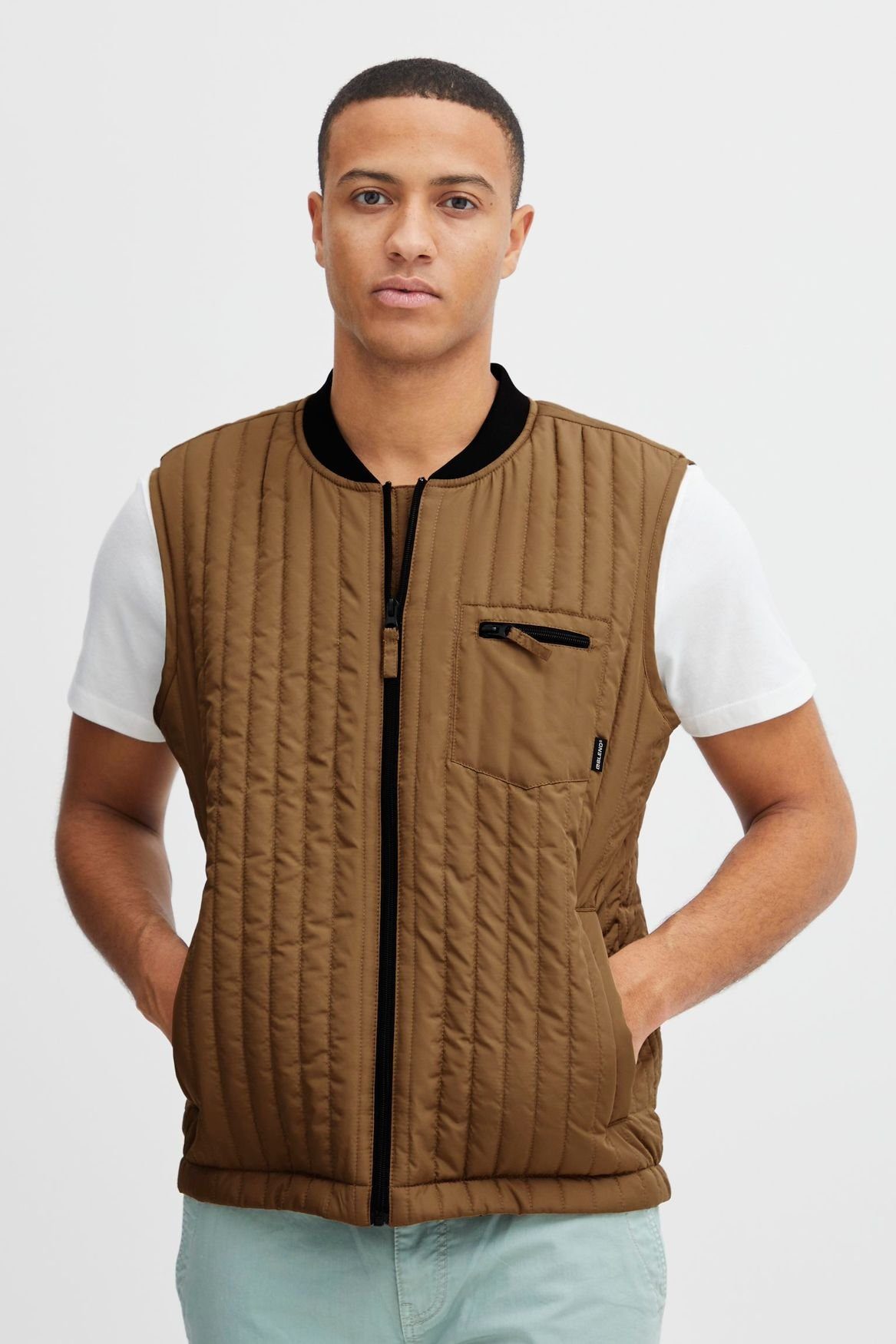 Blend Funktionsweste JACKET - 20715262 5085 in Braun | Steppwesten