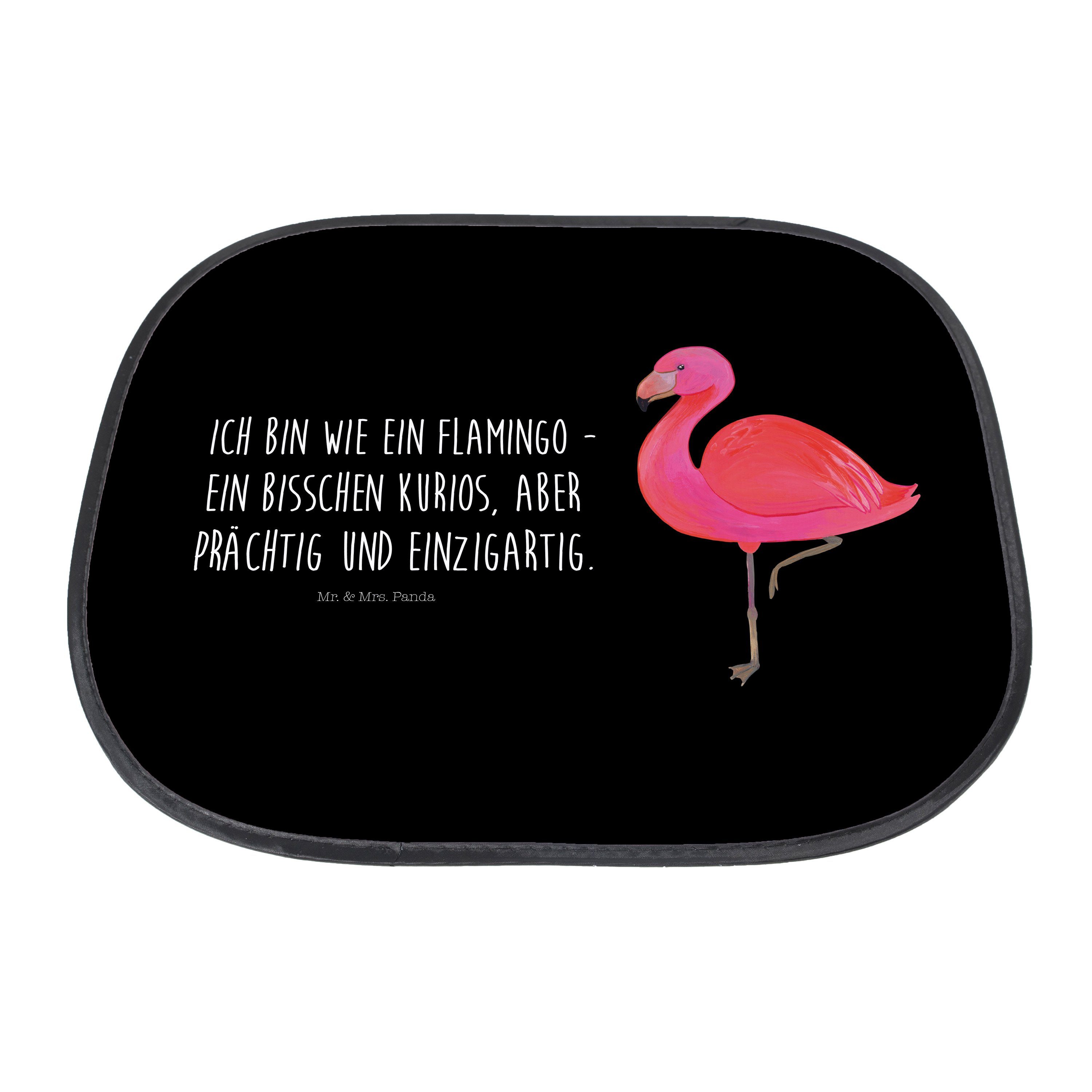 Seidenmatt für & - Flamingo Sonnenschutz Panda, rosa, Sonnenschutz, Auto - classic m, Mr. Mrs. Schwarz Geschenk,