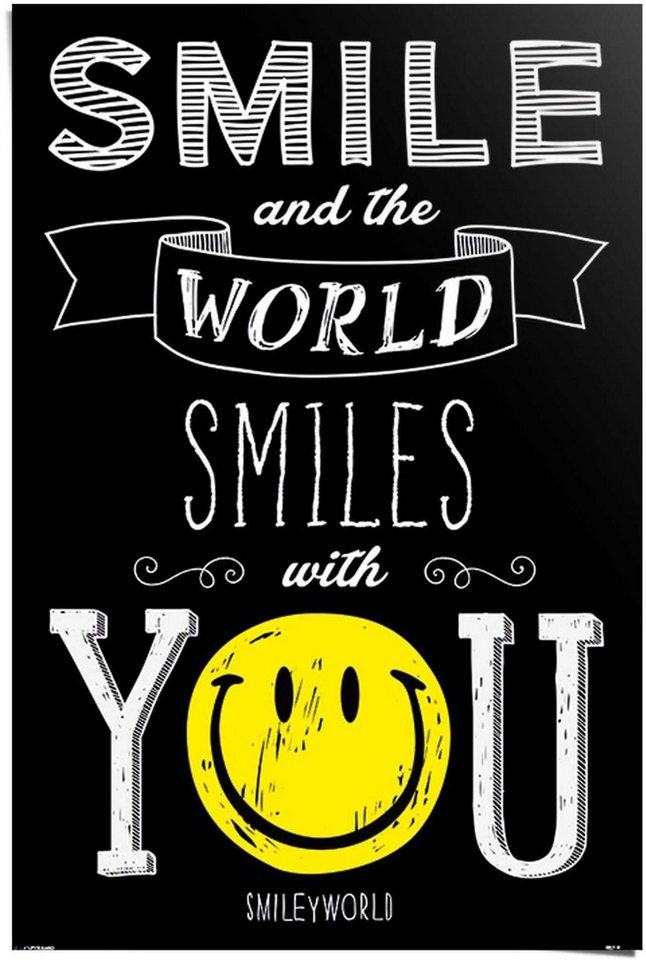 Reinders! Poster Smiley world smiles with you, (1 St)