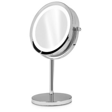 Navaris LED-Lichtspiegel Kosmetikspiegel mit Beleuchtung - 7-fache Vergrößerung (1-St)