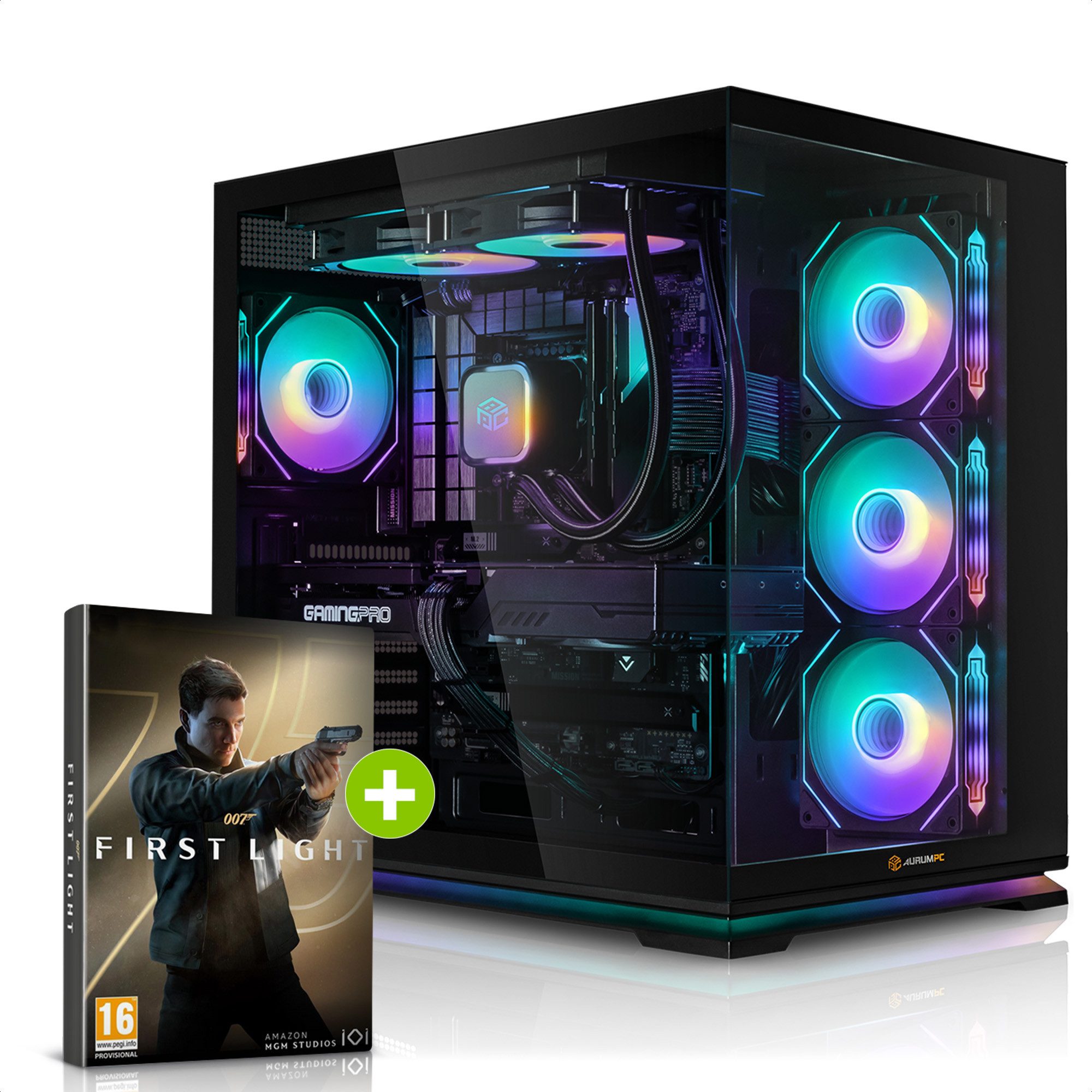 AurumPC i9-12900KF, 16-Kern mit RTX5060Ti 16GB und 32GB DDR4 RAM Gaming-PC (Intel Core i9-12900KF 12900KF, GeForce RTX 5060Ti, 32 GB RAM, 1000 GB SSD, Wasserkühlung, Windows 11, WLAN)