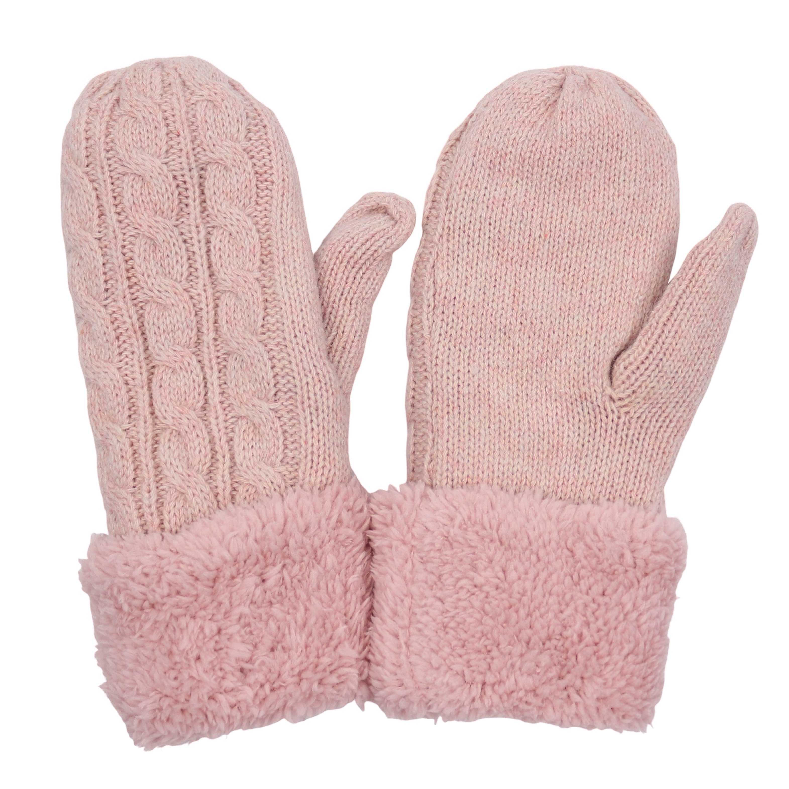 MIRROSI Strickhandschuhe Damen Handschuhe Fausthandschuhe warm durch gefütt günstig online kaufen