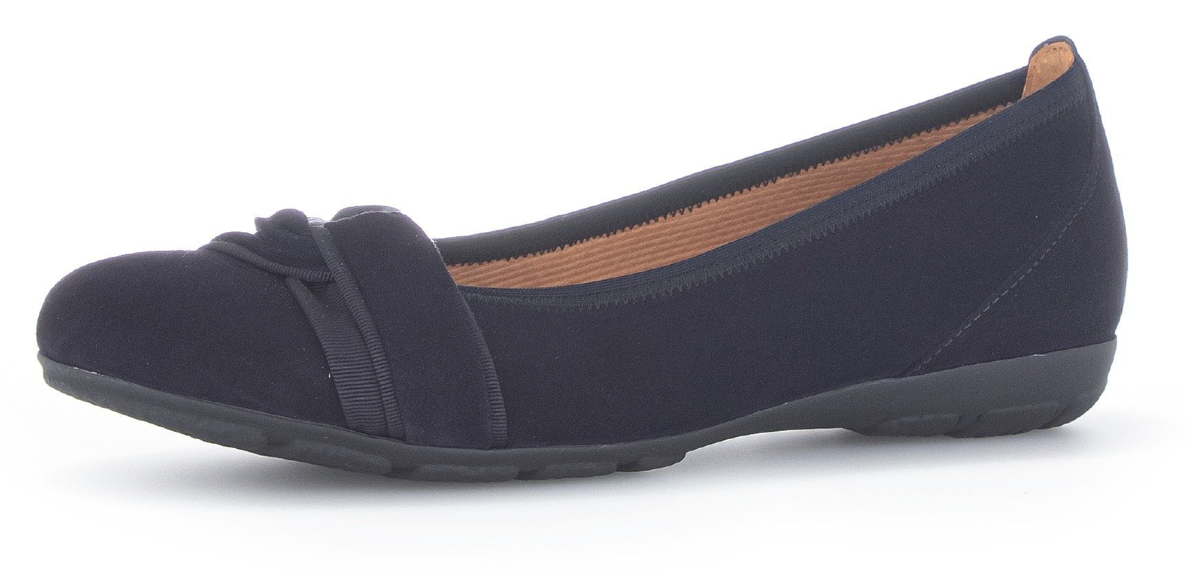 Gabor Ballerina mit komfortablem Elastikeinfass Blau (atlantik) | Sneaker-Ballerinas