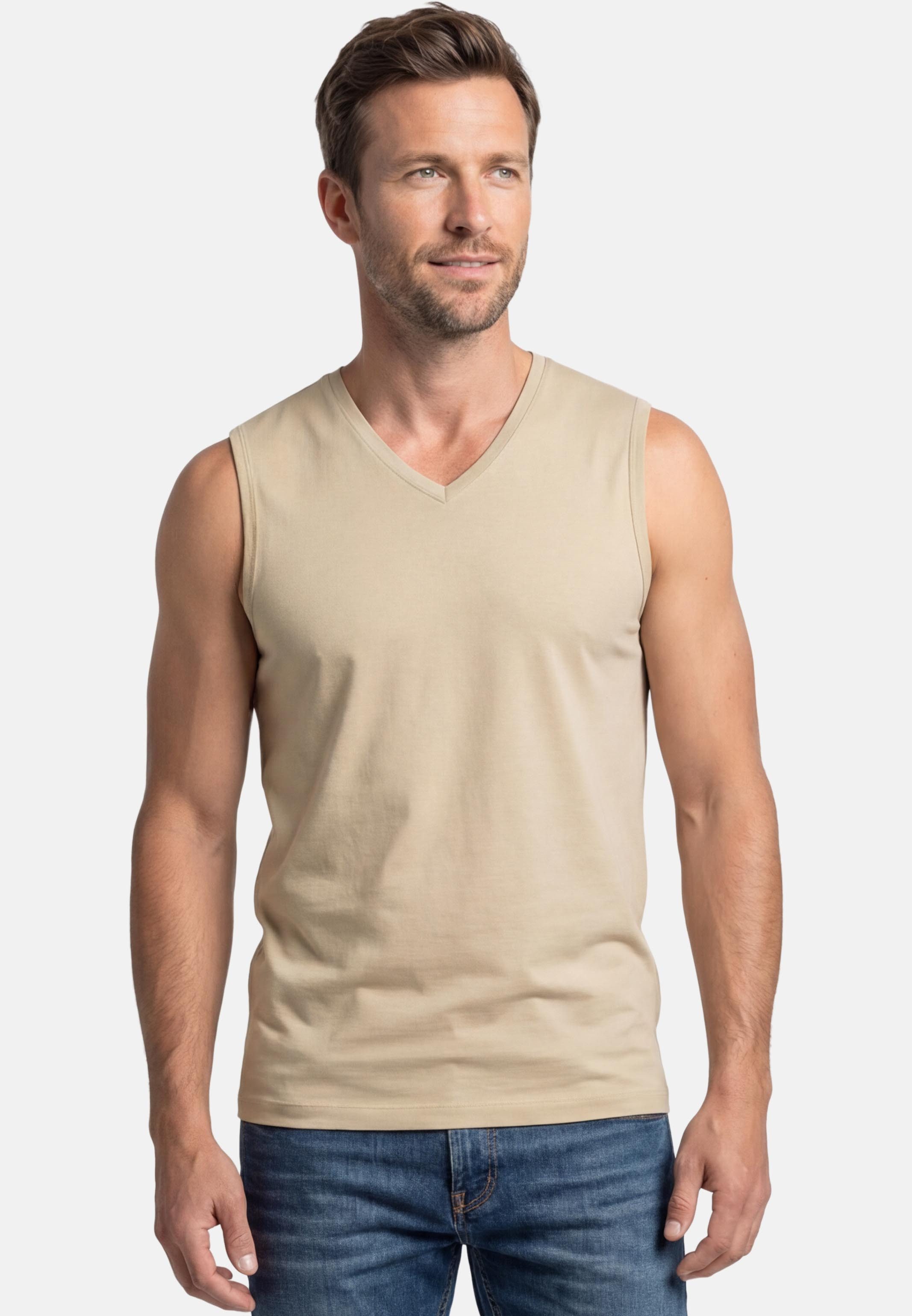 RAGMAN Unterhemd 2er Pack Basic (Spar-Set, 2-St) Unterhemd / Tanktop - Baumwolle - Atmungsaktiv