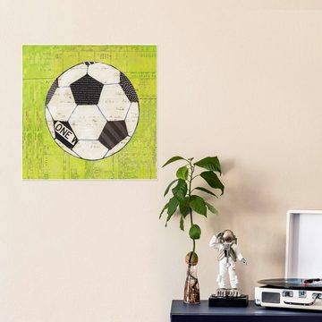 Posterlounge Poster Courtney Prahl, Fußballspielen, Kinderzimmer Illustration