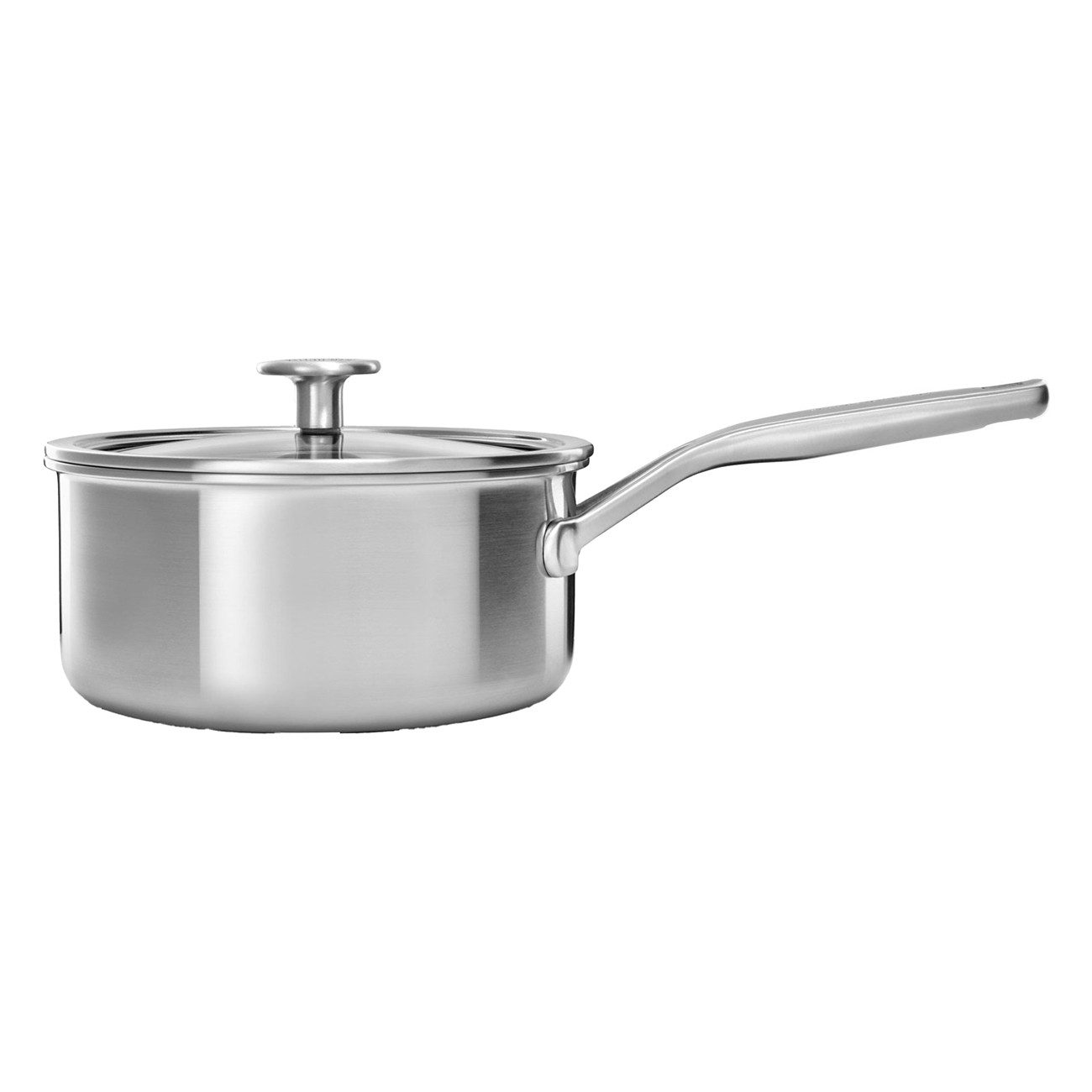 KitchenAid Kasserolle CC003257-001, Kunststoff, Mehrschichtiger Edelstahl, Langlebiger gewölbter Rand