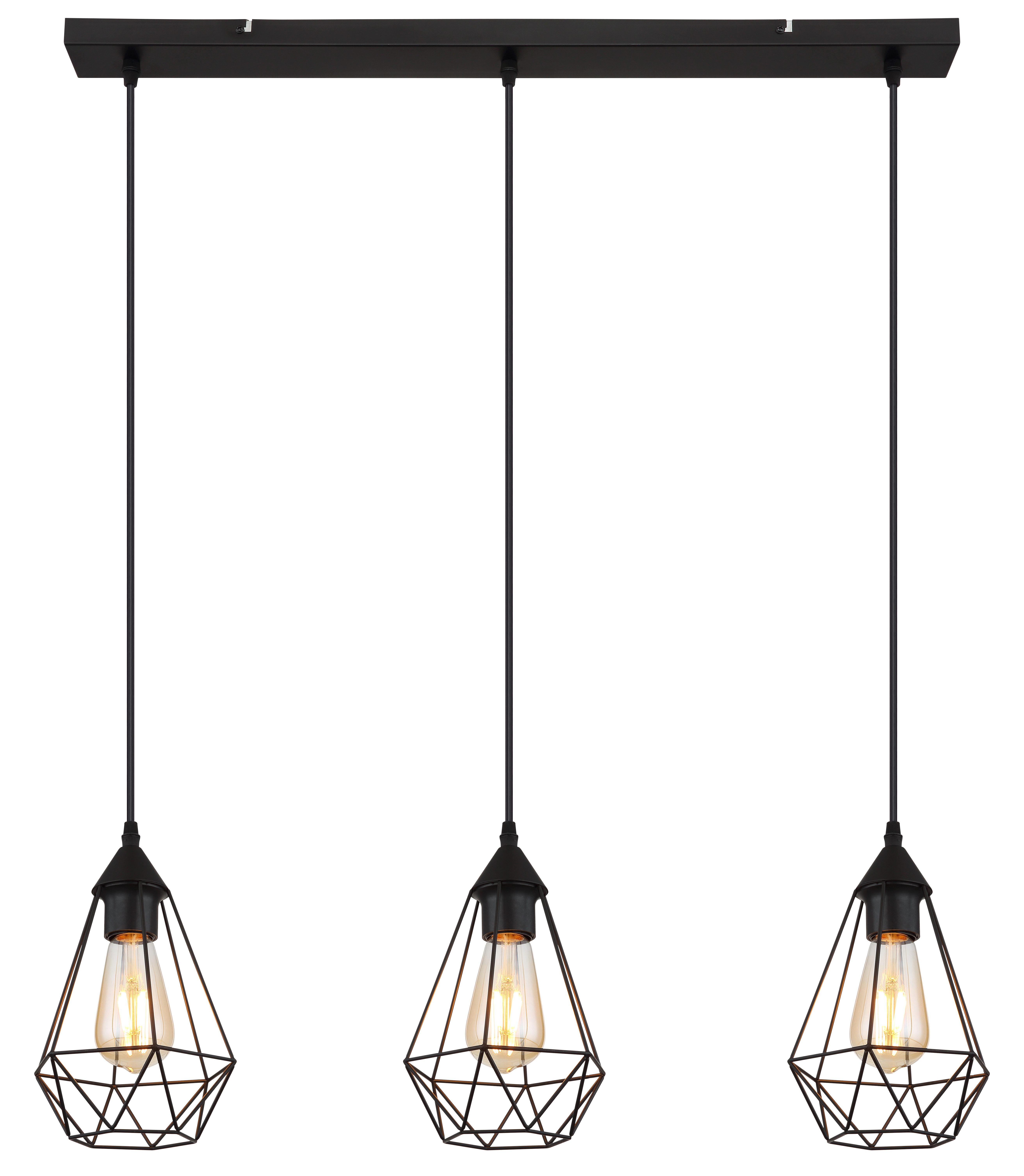 GLOBO LIGHTING Hängeleuchte ZACHARY, ohne Leuchtmittel, Hängelampe/Pendelleuchte/Esszimmer/Wohnzimmer/Esstisch