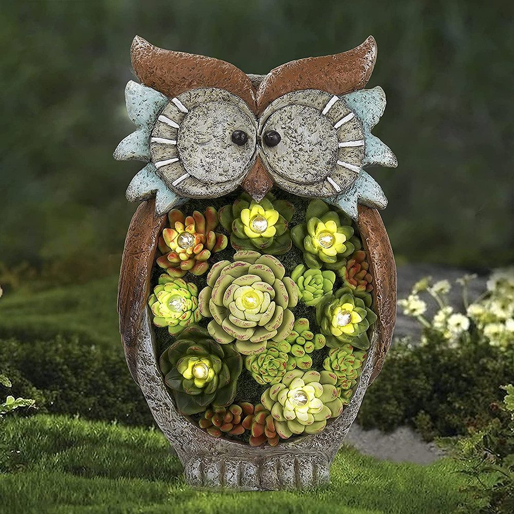 MUPOO Gartenfigur LED Dekofigur Solar Garten günstig online kaufen