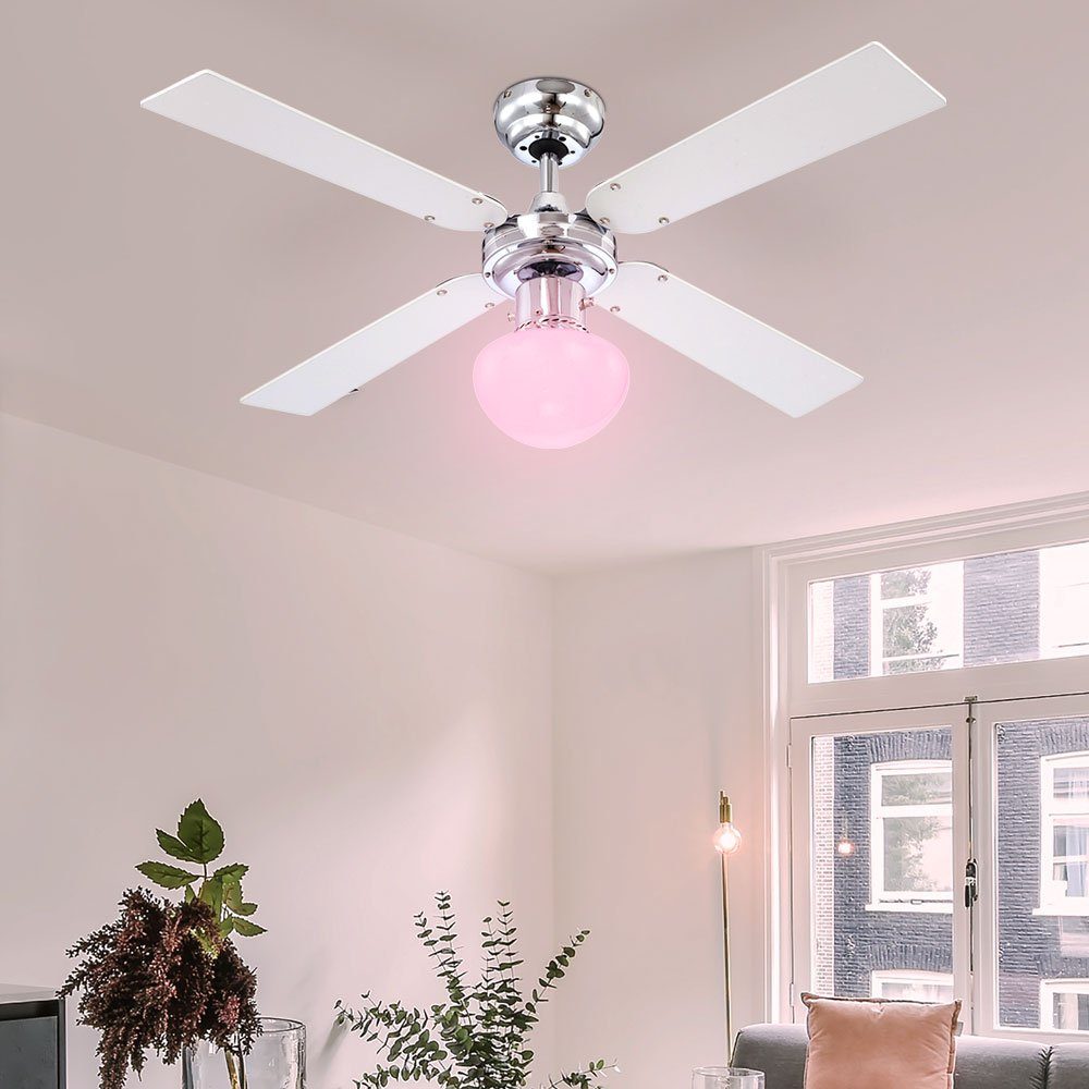 Ventilator etc-shop Fernbedienung RGB Abkühlung Design Lüfter Sommer Deckenventilator, LED