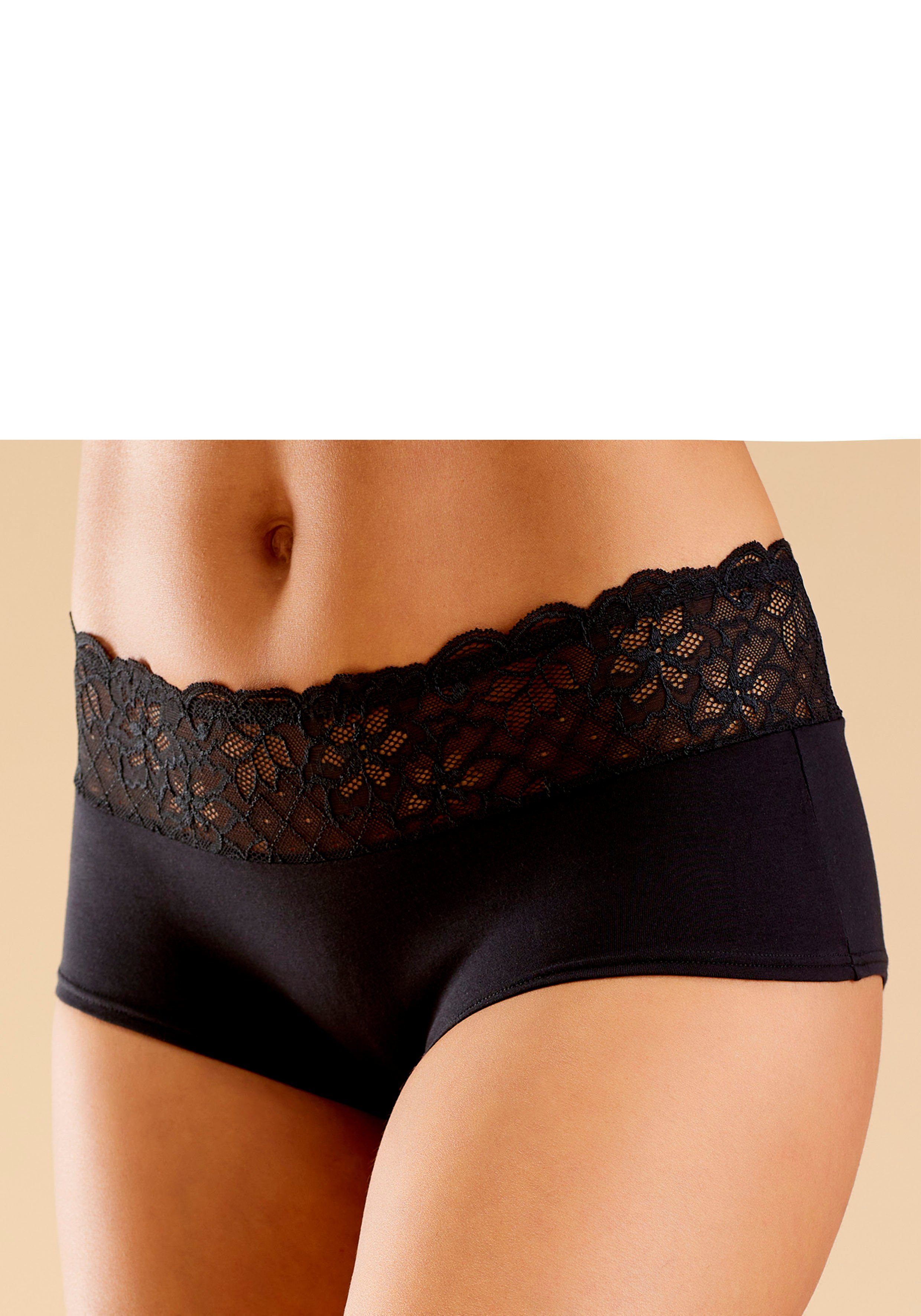 Nuance by Lascana Panty mit floralem Spitzenbund, als Wäsche-Set kombinierbar – Bild 4 von 5