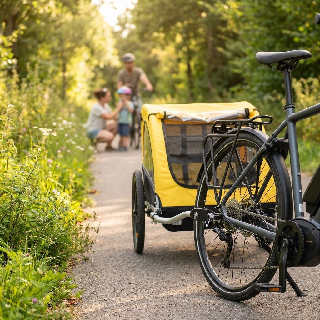 M-Wave Fahrradkinderanhänger M-WAVE Schnellverschluss Zweit- und Universalkupplung