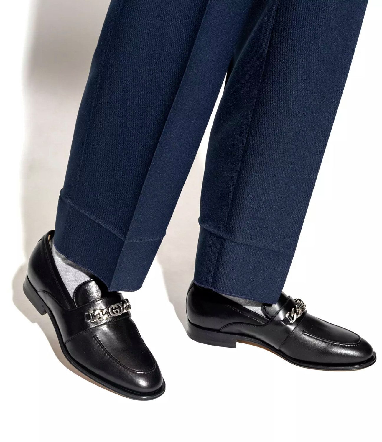GUCCI Chain Slip-On Loafers Mokassin Kettenverzierung günstig online kaufen