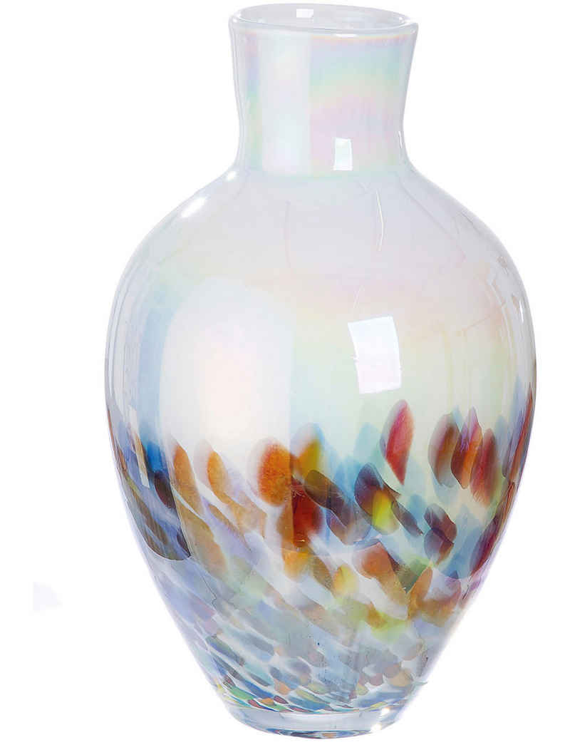 GILDE Tischvase Vase "Arco" Höhe ca. 25,5 cm (1 St), Europäische Handarbeit, aus durchgefärbtem Glas