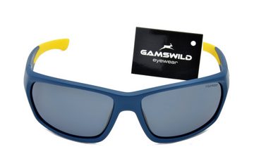 Gamswild Sportbrille UV400 Sonnenbrille Skibrille Fahrradbrille TR90, polarisiert Damen, Herren Modell WS4632, beere-pink, schwarz-grün, amber, blau-grau