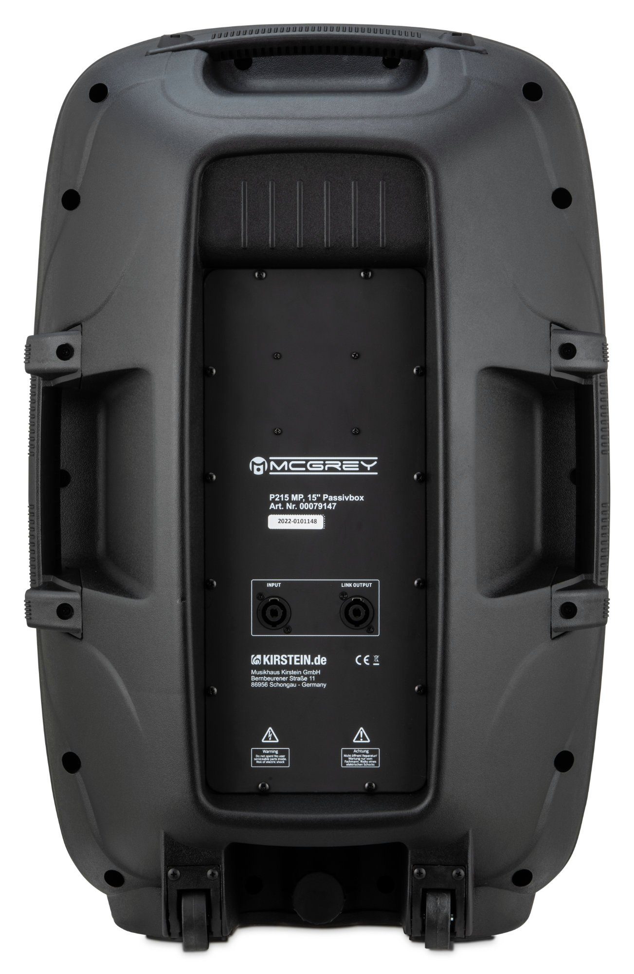 McGrey P215 MA Woofer FM/USB/SD/MP3-Player Party-Lautsprecher Hochtöner) und 1" (Bluetooth, 120 Set und Aktive Passive W, mit - PA-Boxen 2-Wege-System 15"