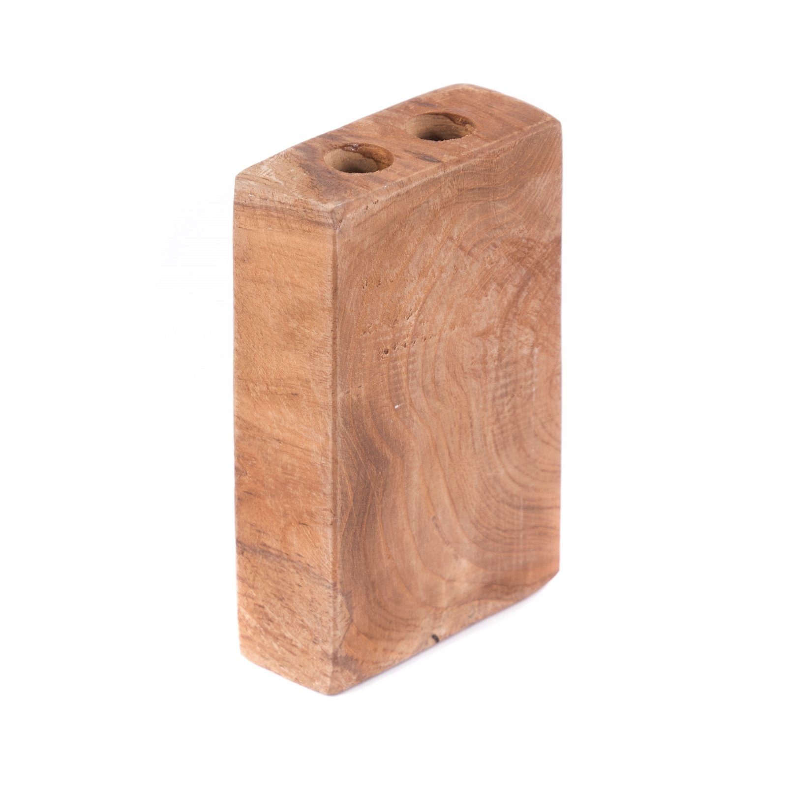 DESIGN DELIGHTS Aufbewahrungsbox ZAHNBÜRSTENHALTER "DUO II", Holz massivholz, 2 Halter, Bad Organizer
