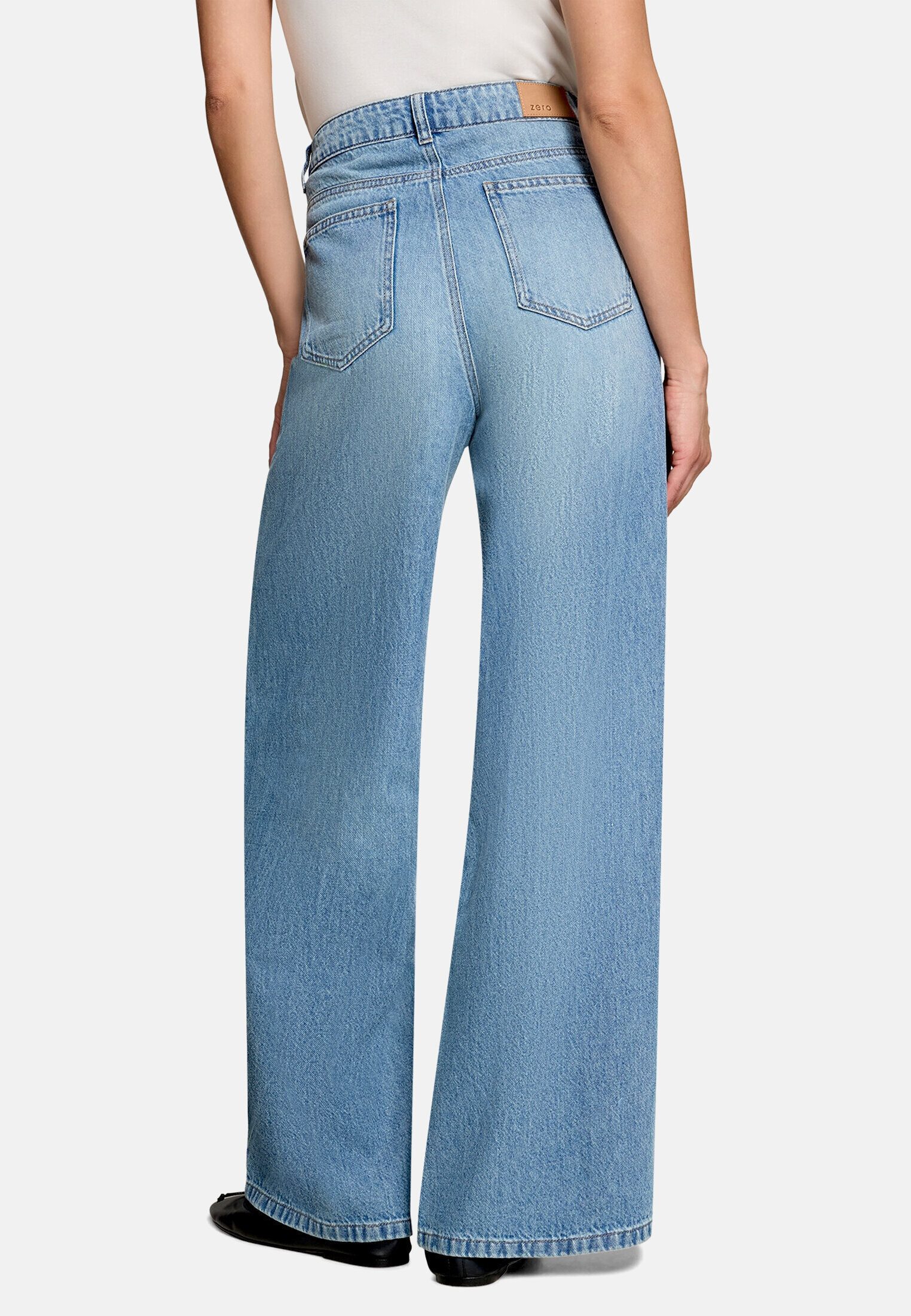 Zero Bequeme Jeans Damen fit Jeans mit weitem Bein – Bild 3 von 5