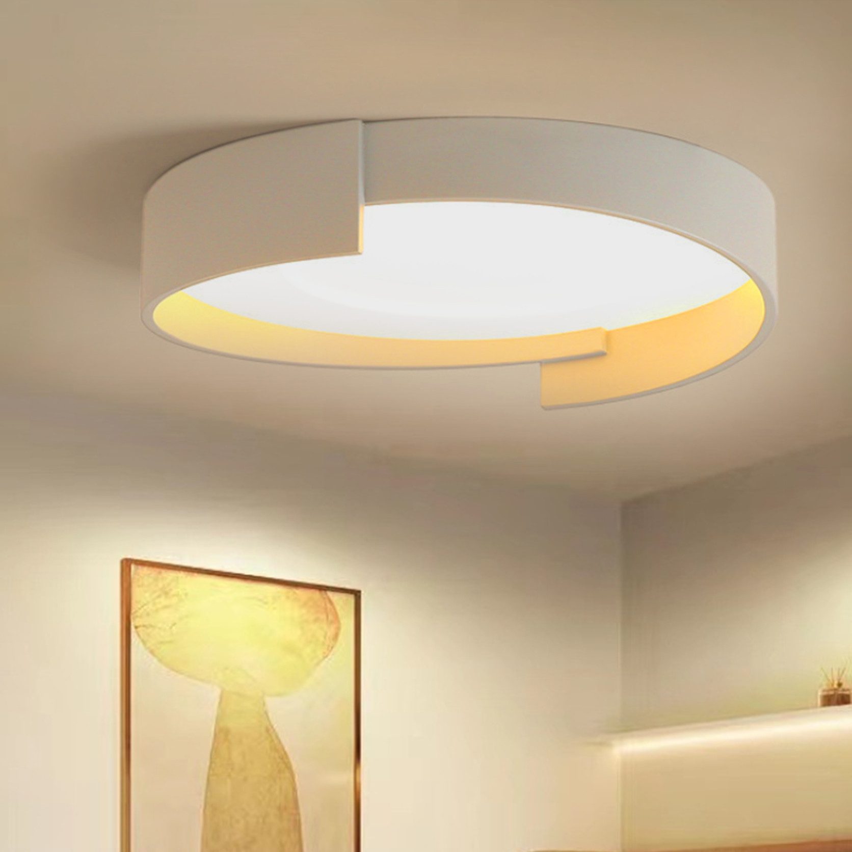 YINDN Deckenleuchte LED Deckenleuchten, Stufenlos Dimmbare günstig online kaufen
