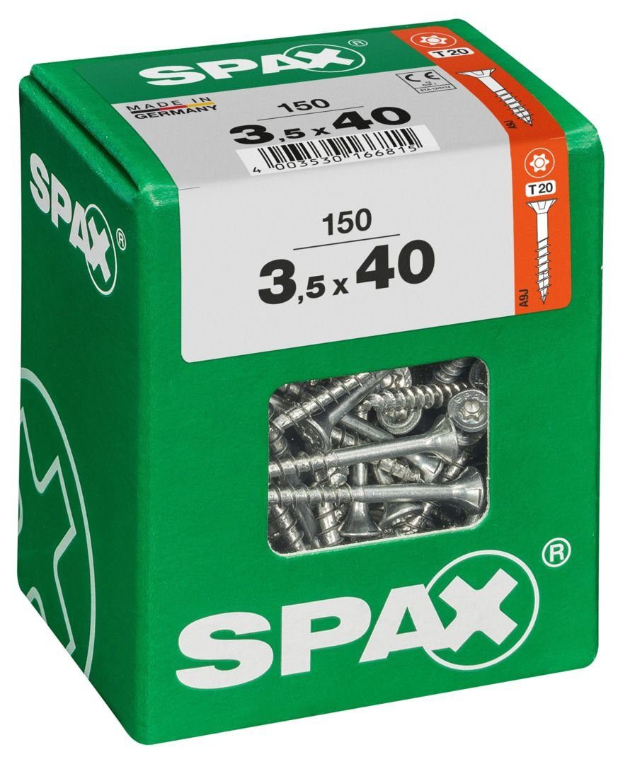 x Spax Senkkopf Holzbauschraube SPAX 40 mm 3.5 20 TX Universalschrauben