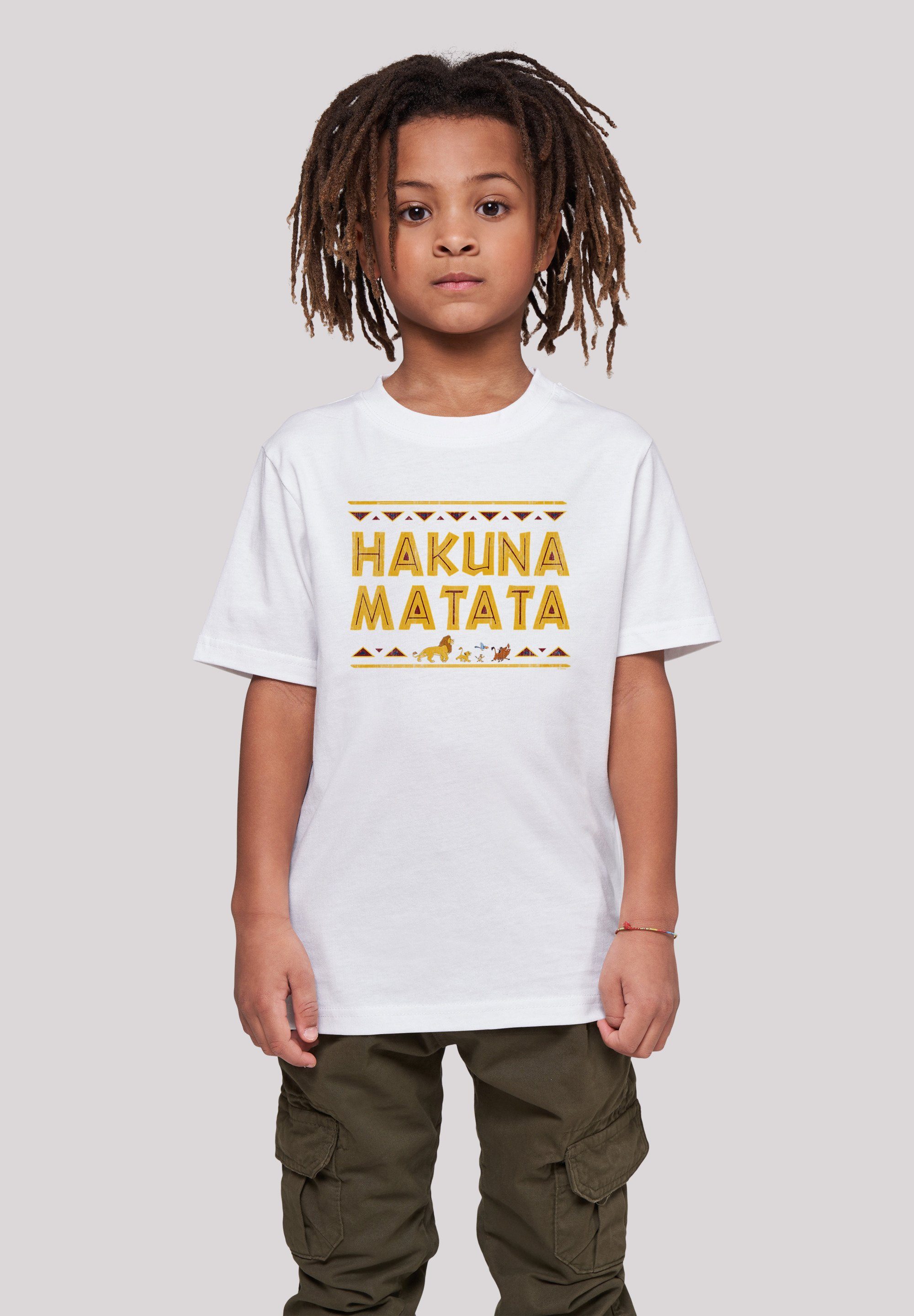 F4NT4STIC Unisex der Disney Kinder,Premium Merch,Jungen,Mädchen,Bedruckt Löwen Hakuna König T-Shirt Matata