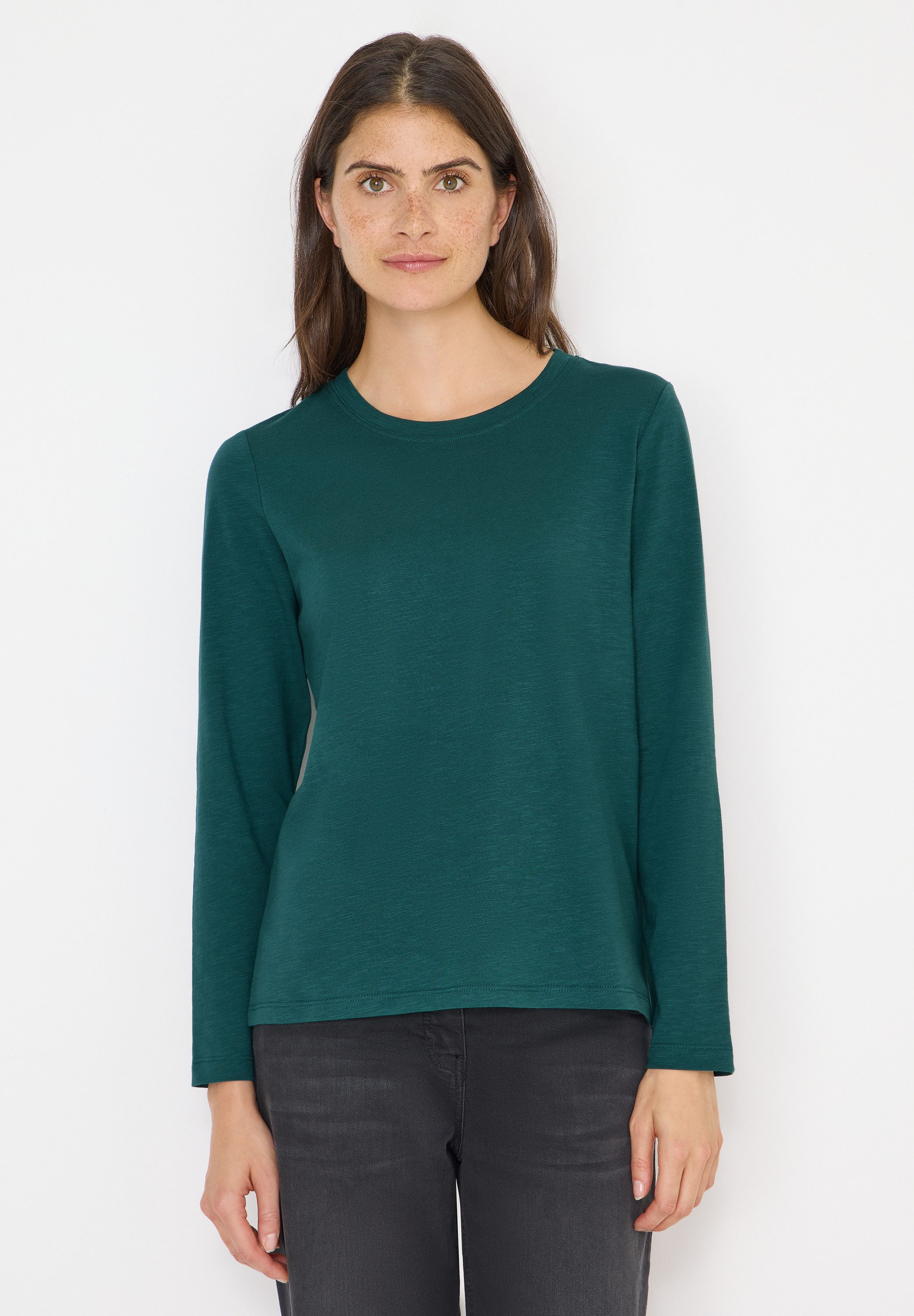 CECIL Langarmshirt aus reiner Baumwolle