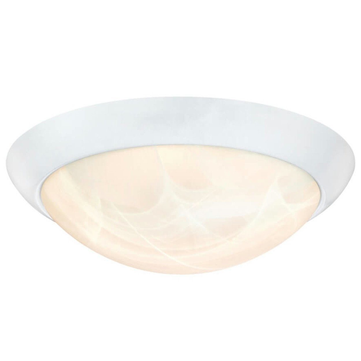 Westinghouse LED Deckenleuchte Alabaster Weiss, fest verbaut, warmweiß, dimmbar