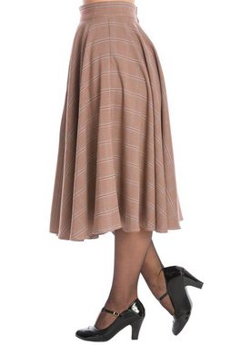 Banned A-Linien-Rock Charm Her Kariert Retro Vintage Swing Skirt