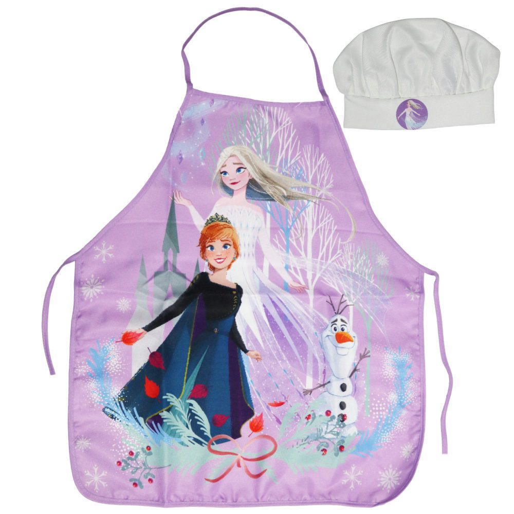 Disney Kochschürze Disney Die Eiskönigin Kinder Backschürze mit Mütze 3-6 Jahre, (2-tlg)