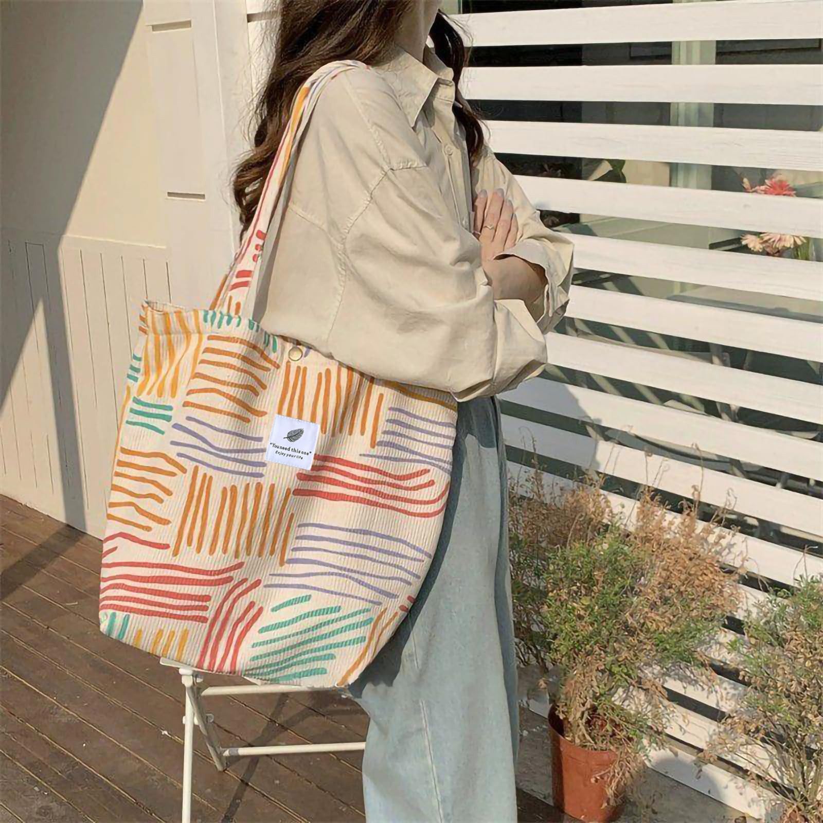 Coonoor Schultertasche Damen Kordsamt-Schultertasche, Henkeltasche, Geburtstagsgeschenk,Valentinstag geschenk frau