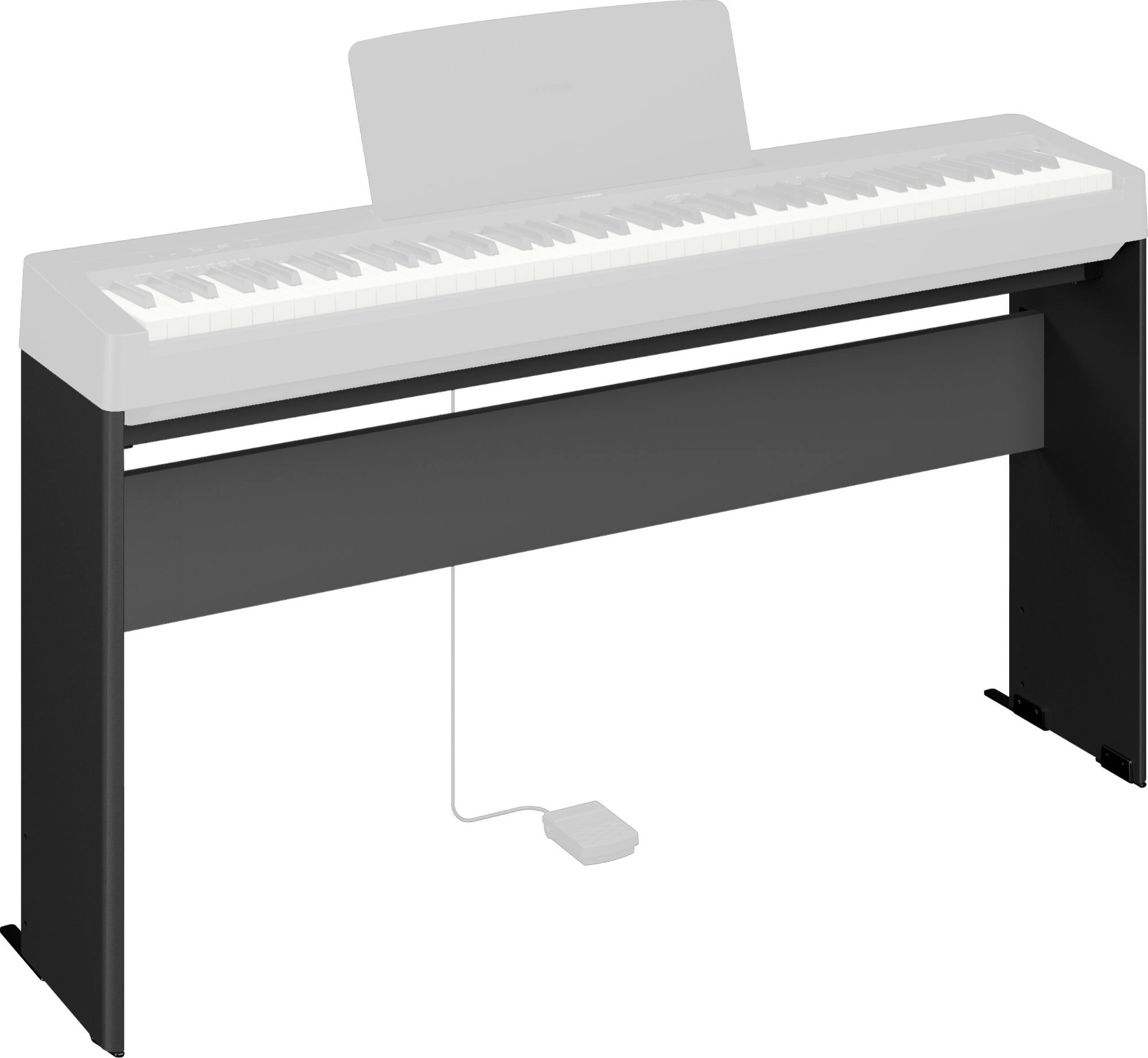 Yamaha Pianoständer L-100B Ständer für P-143 / P-145 / P-223 Schwarz, (Packung, 1-tlg., Packung), Passend für Yamaha P-143/P-145/P-223